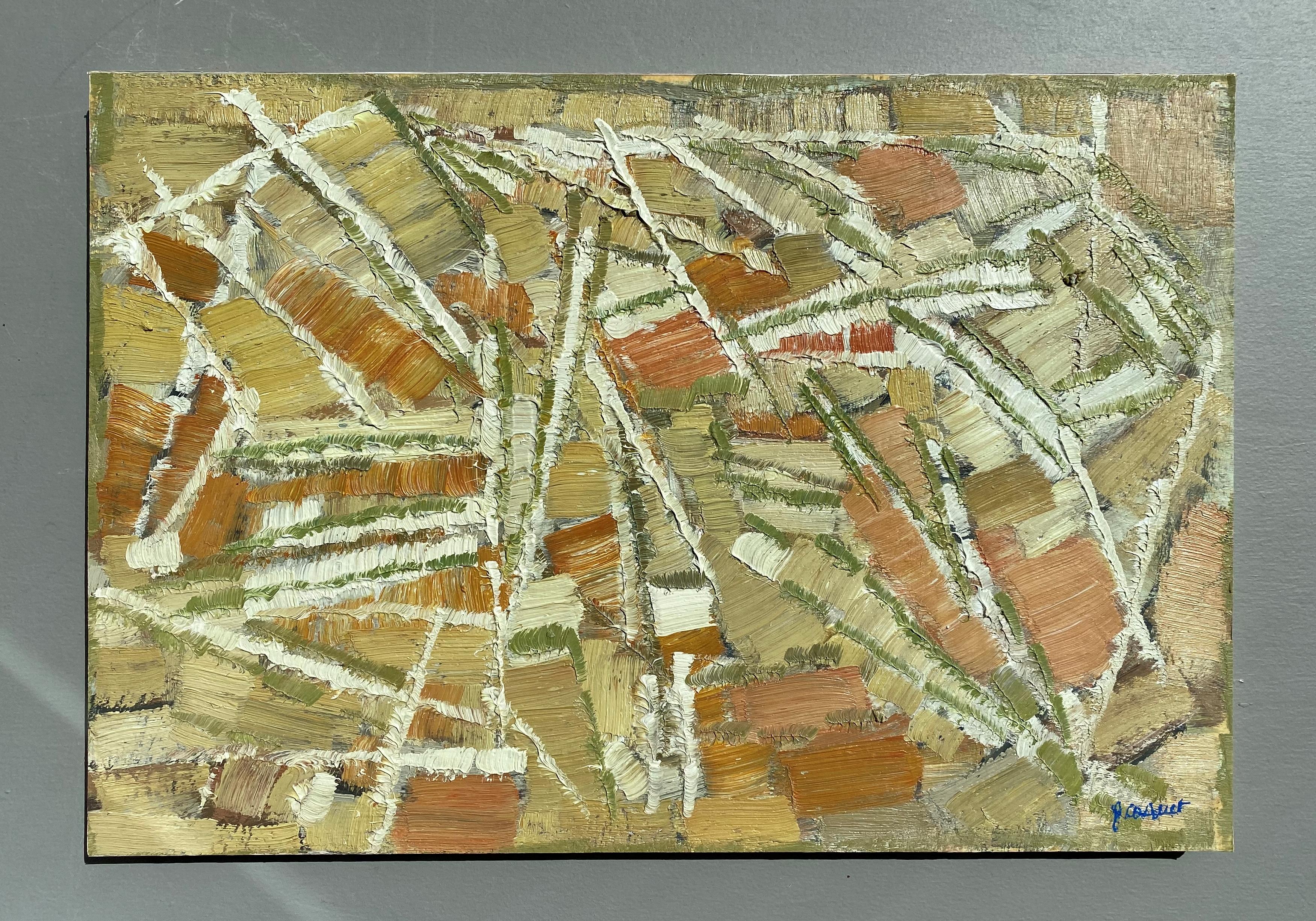 Composizione astratta - Painting di Pierre Coquet