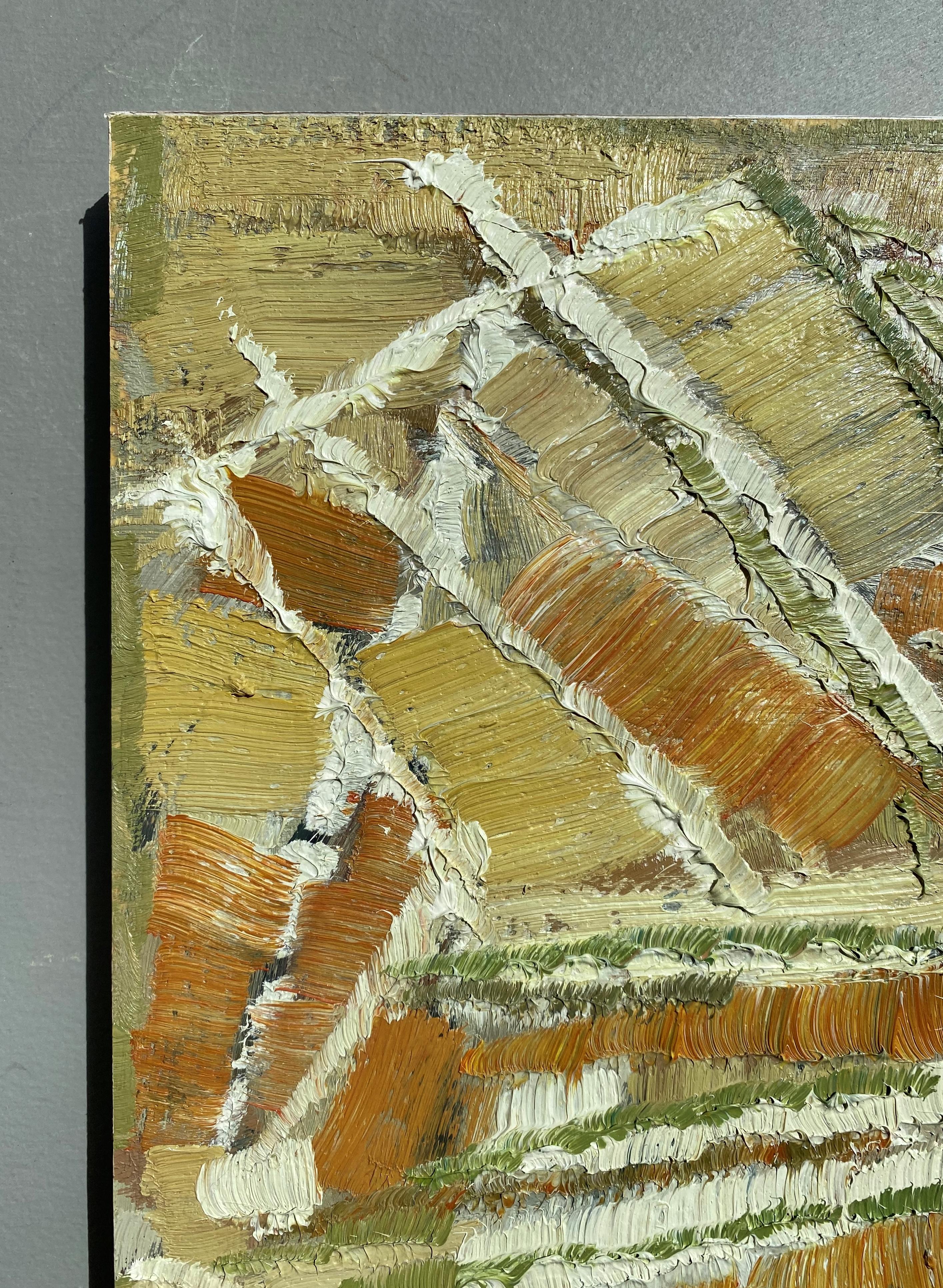 Composizione astratta - Abstract Painting Marrone di Pierre Coquet
