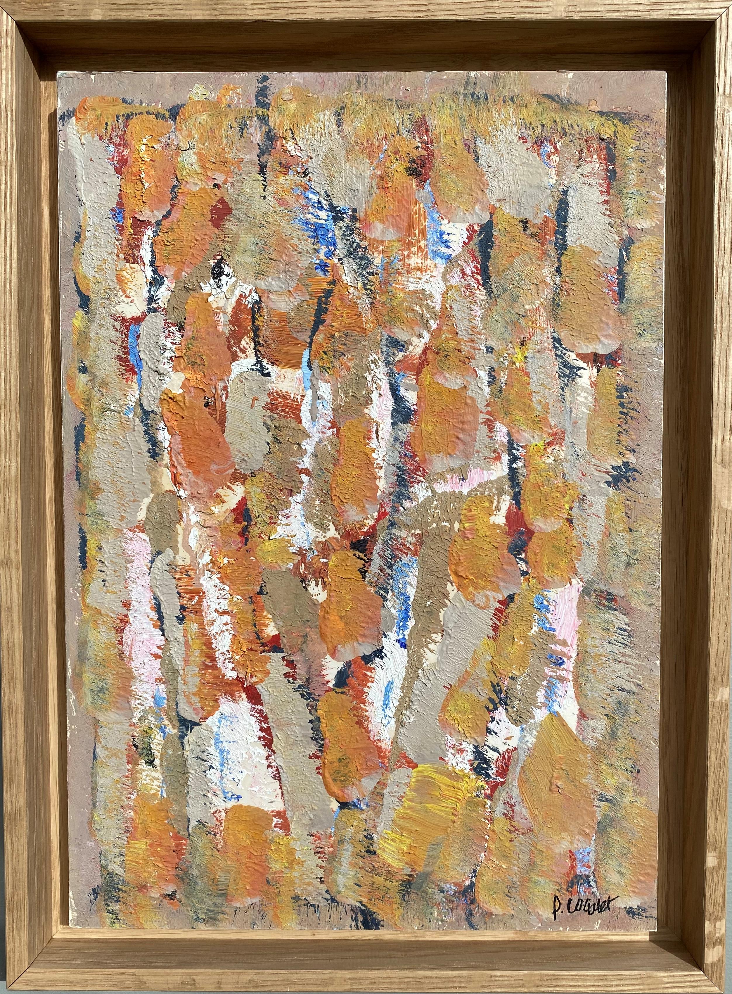 Composizione astratta - Painting di Pierre Coquet