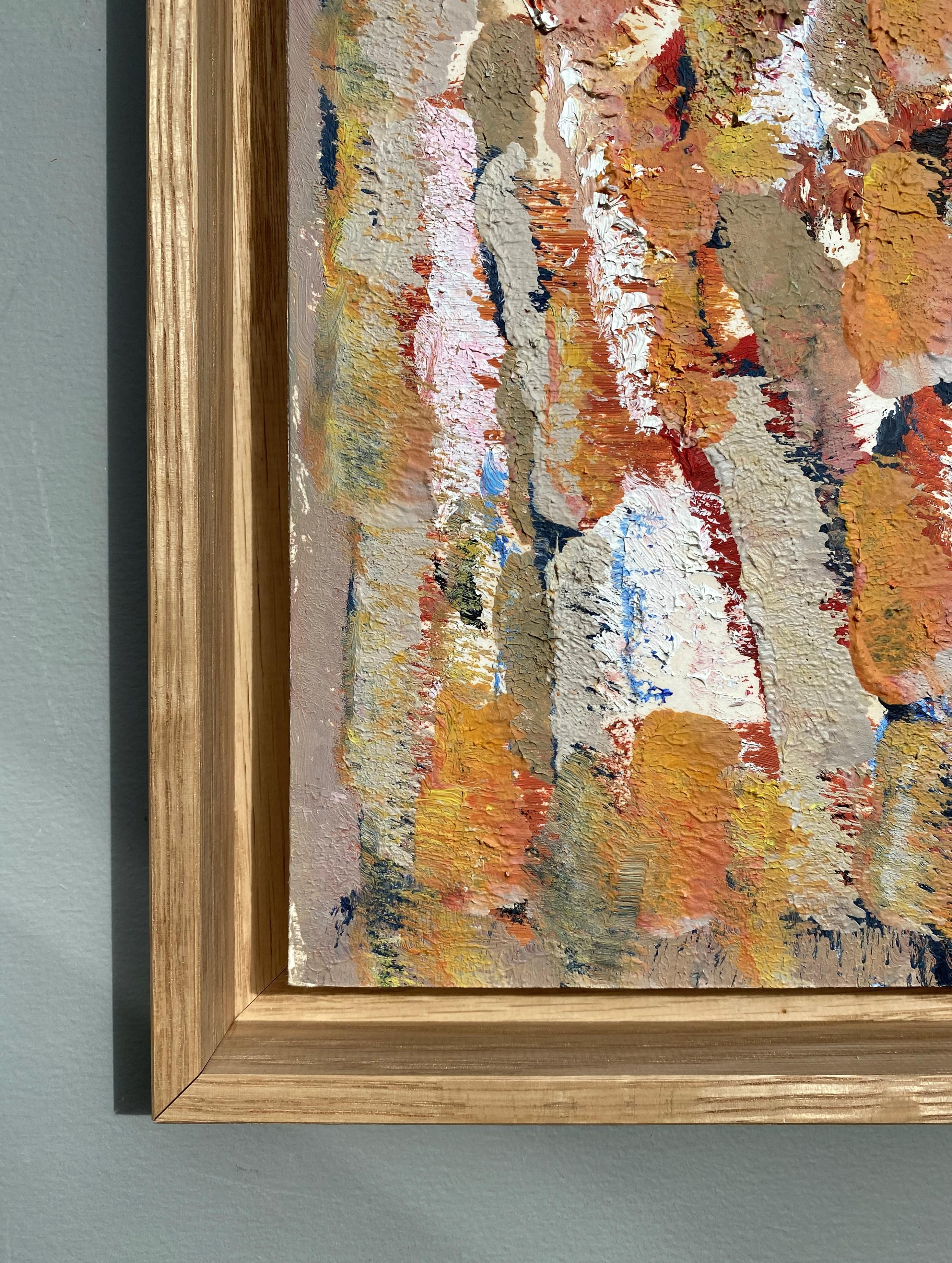 Composizione astratta - Abstract Painting Marrone di Pierre Coquet