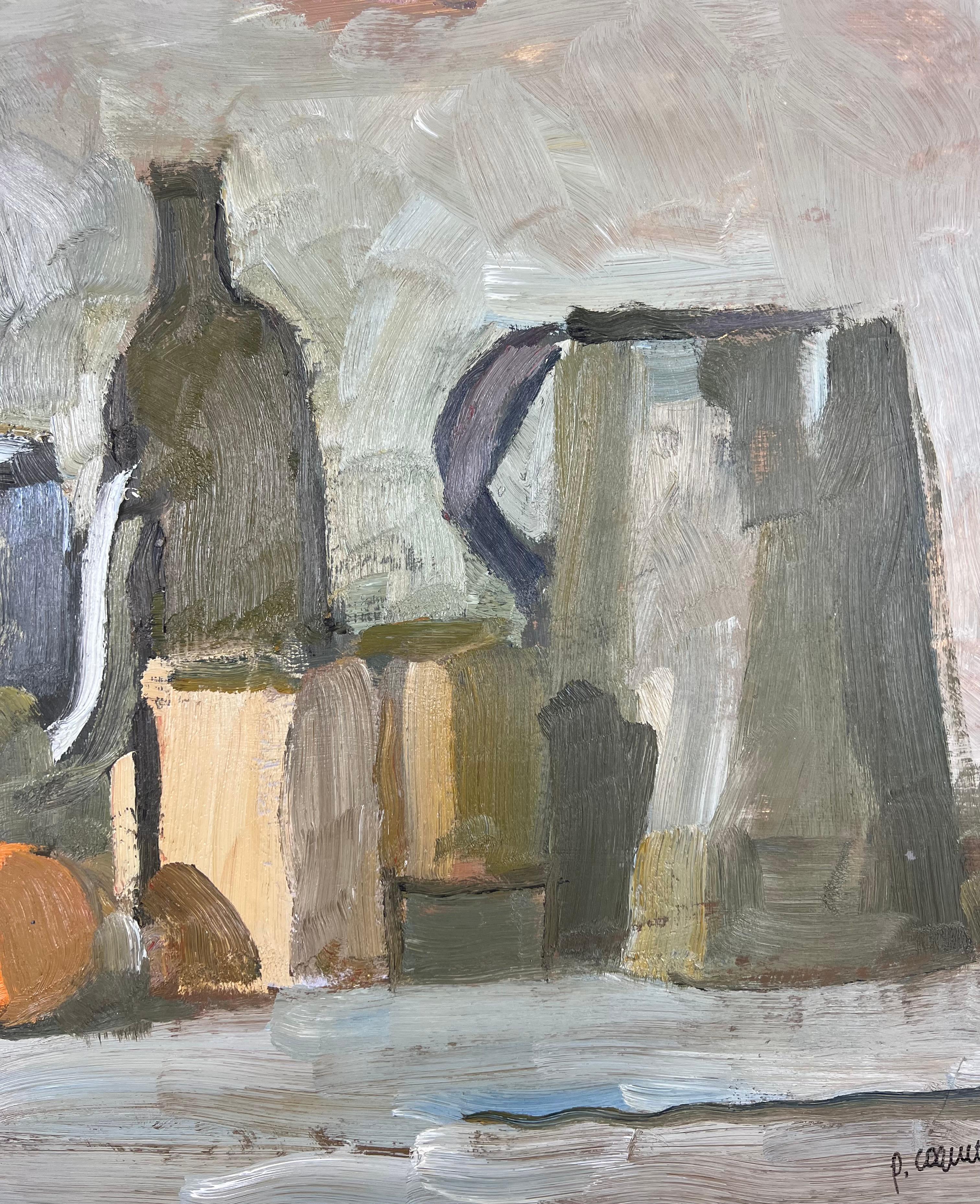 Composition with jugs, oil painting by Pierre Coquet For Sale 6
