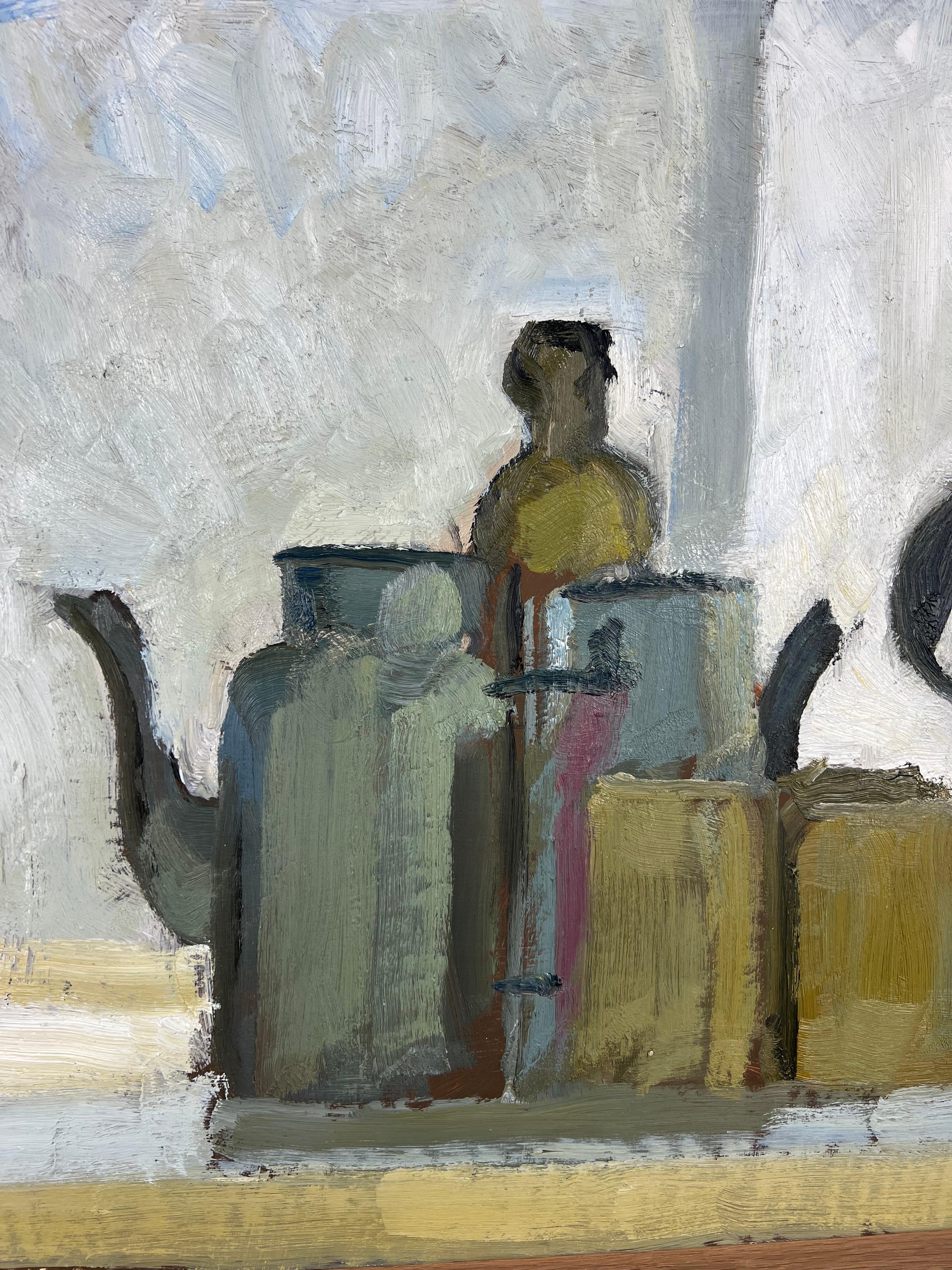 Still life in the studio, oil painting by Pierre Coquet For Sale 9