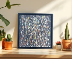 Abstract Composition – Original Oil on Board – 18.9 x 18.9 in
