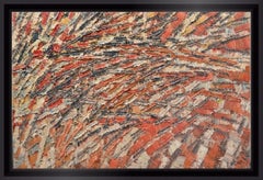 Composizione astratta - Olio originale su tela - 15 x 21,7 pollici