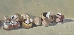 Pierre Coquet - "Mushrooms" Still life, Oil on canvas