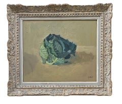 Pierre Coquet - "Le chou" Peinture à l'huile, Ecole française