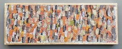 Composition Abstraite, Huile sur panneau, Signée, 1983, Style abstrait