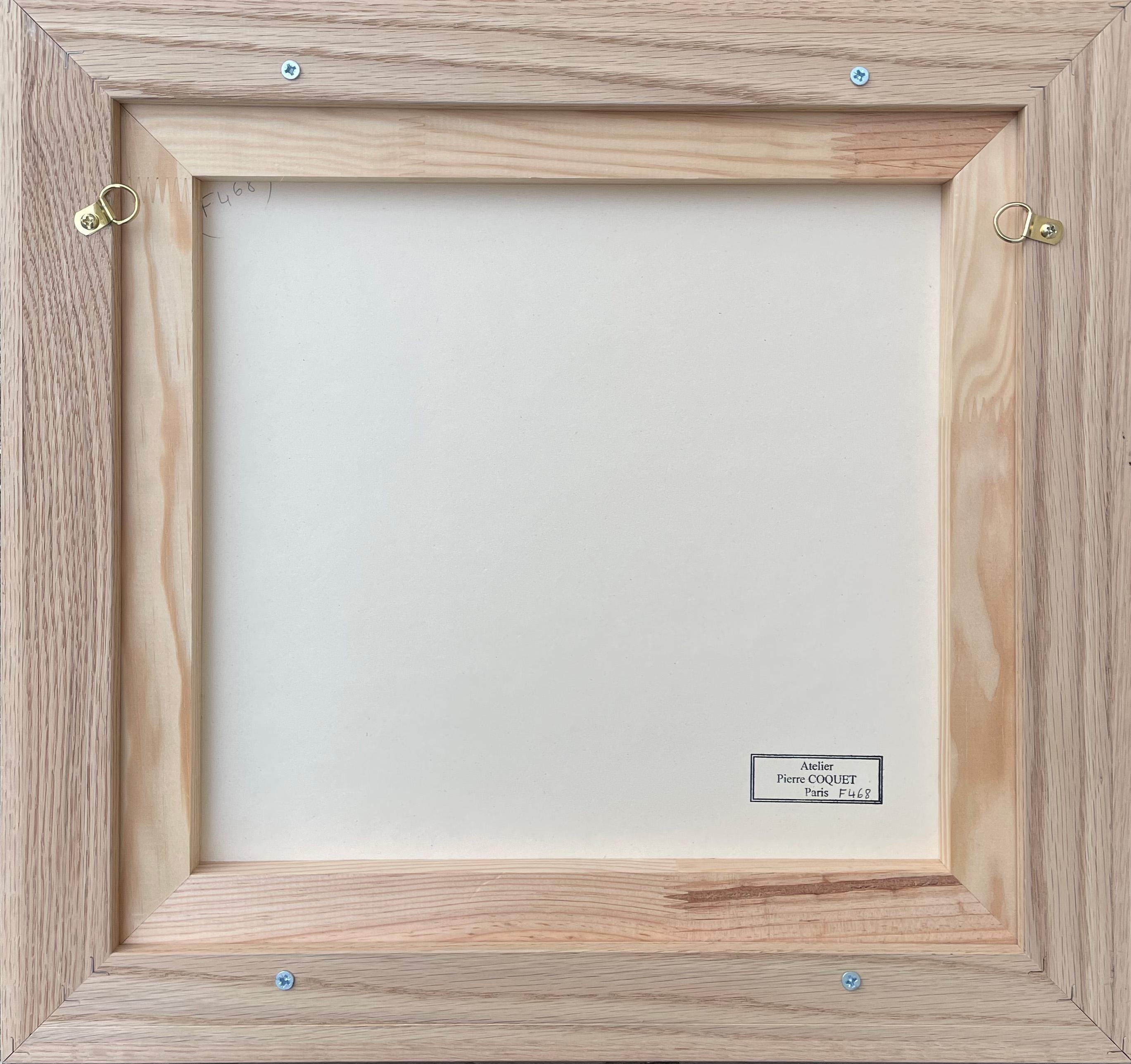 Blauer Stuhl, Original-Leinwand von Pierre Coquet im Angebot 5