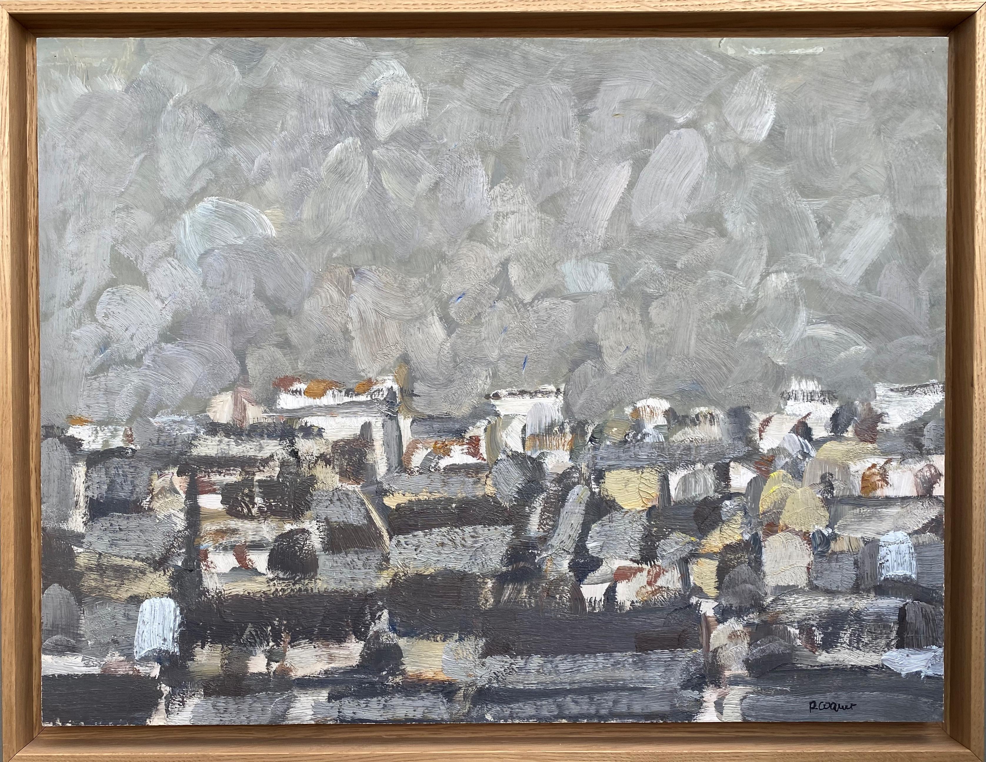 Vue de Paris/Vista di Parigi - Painting di Pierre Coquet