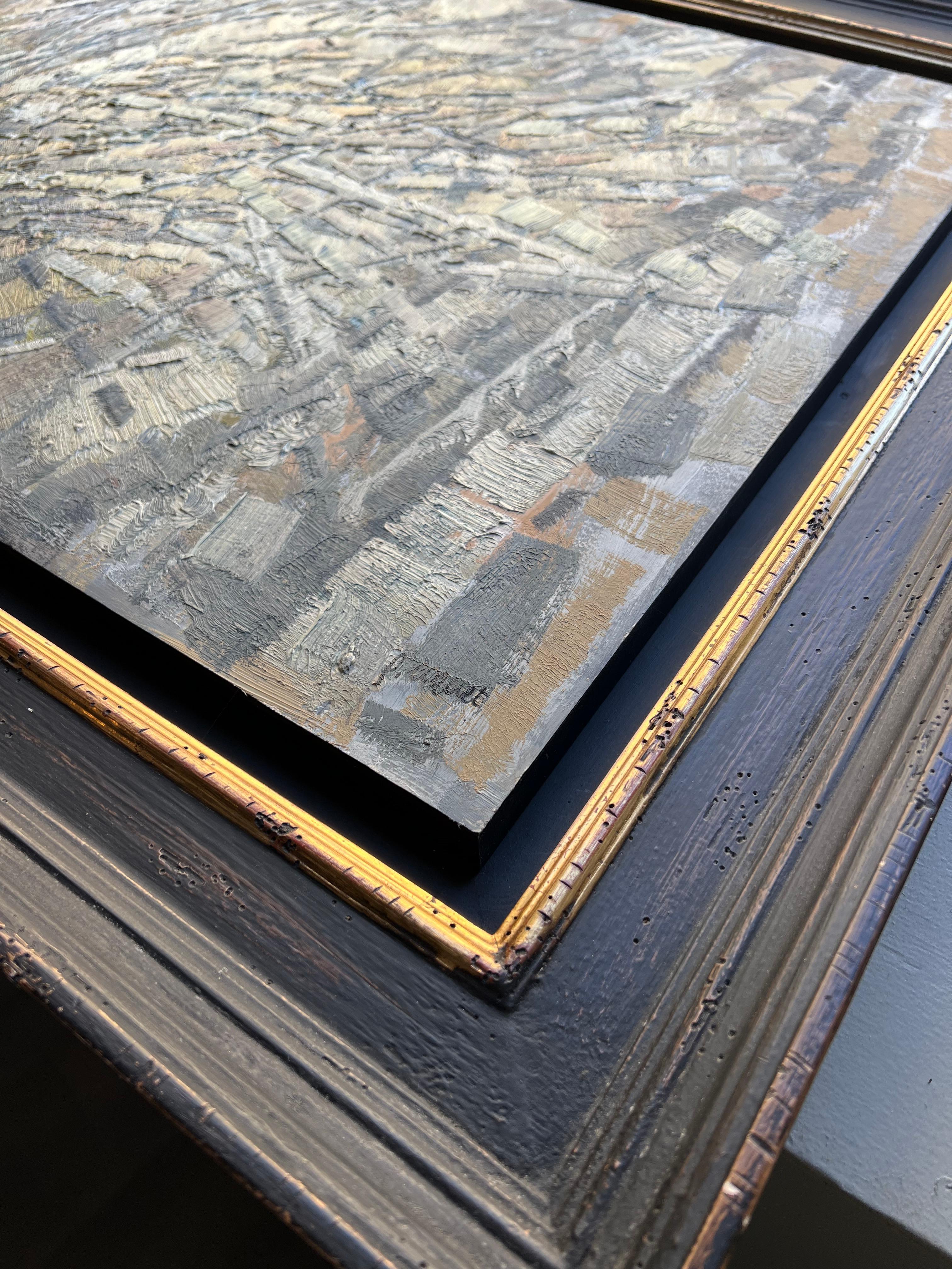 Composizione astratta, pittura a olio di Pierre Coquet 9