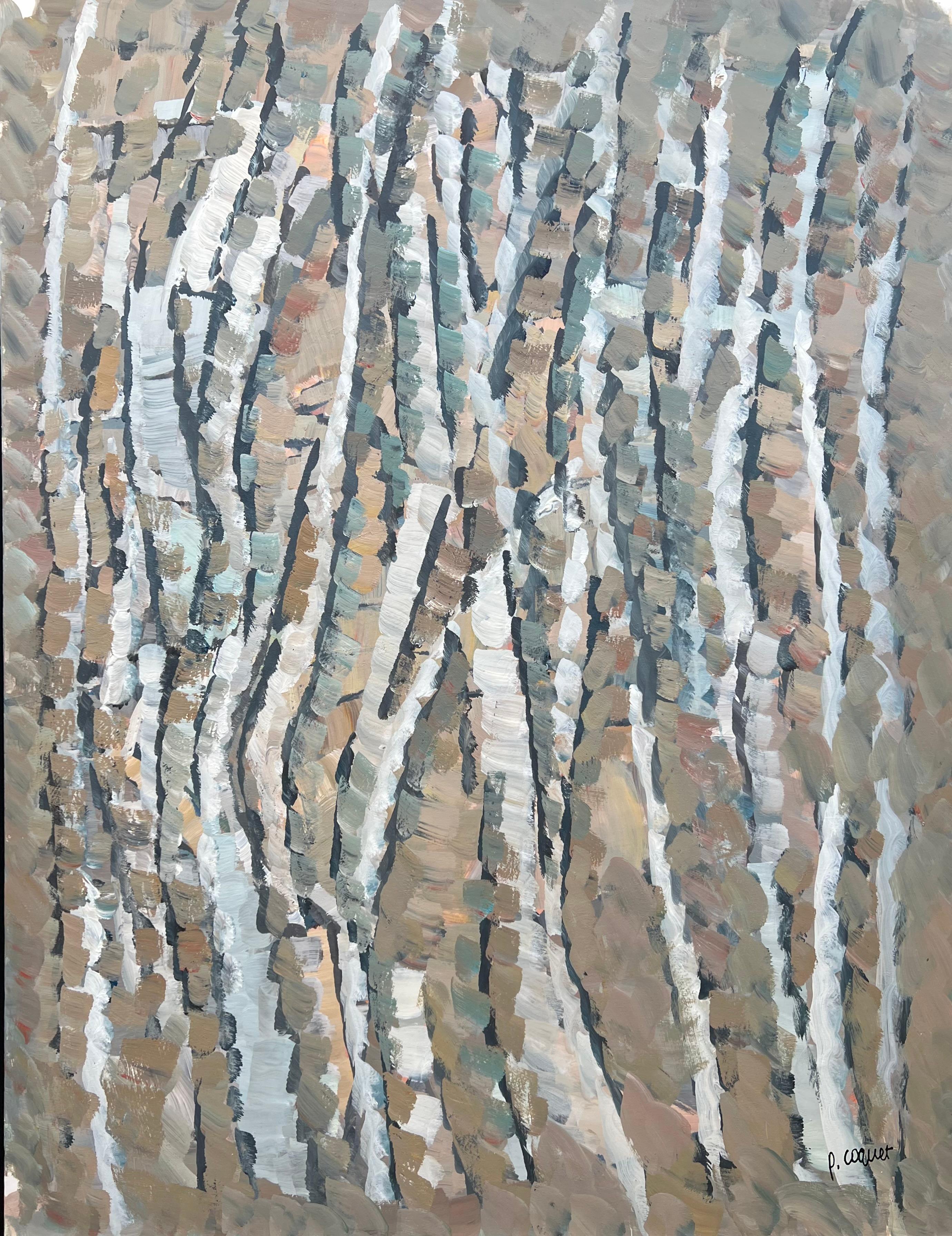 Composizione astratta, pittura a olio di Pierre Coquet in vendita 1