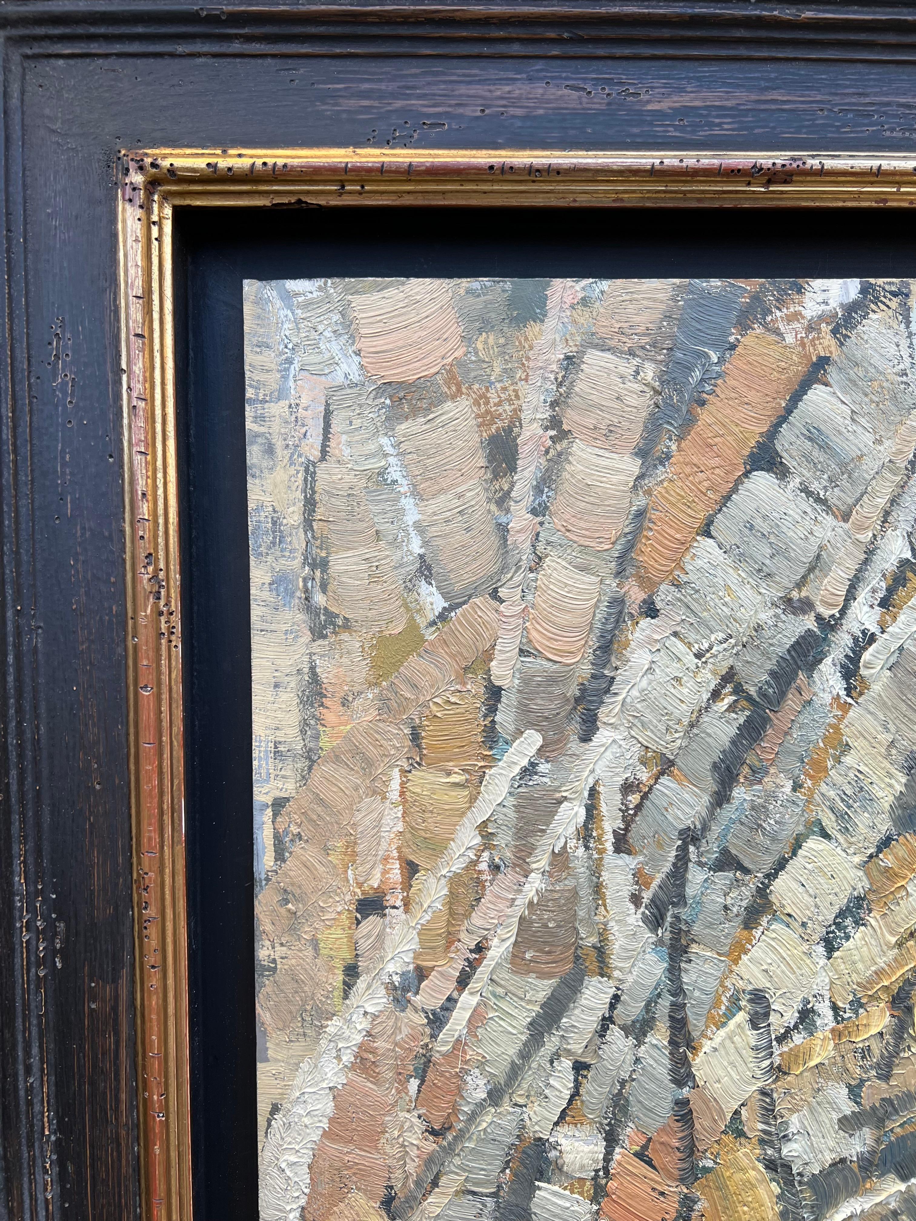Composizione astratta, pittura a olio di Pierre Coquet 2