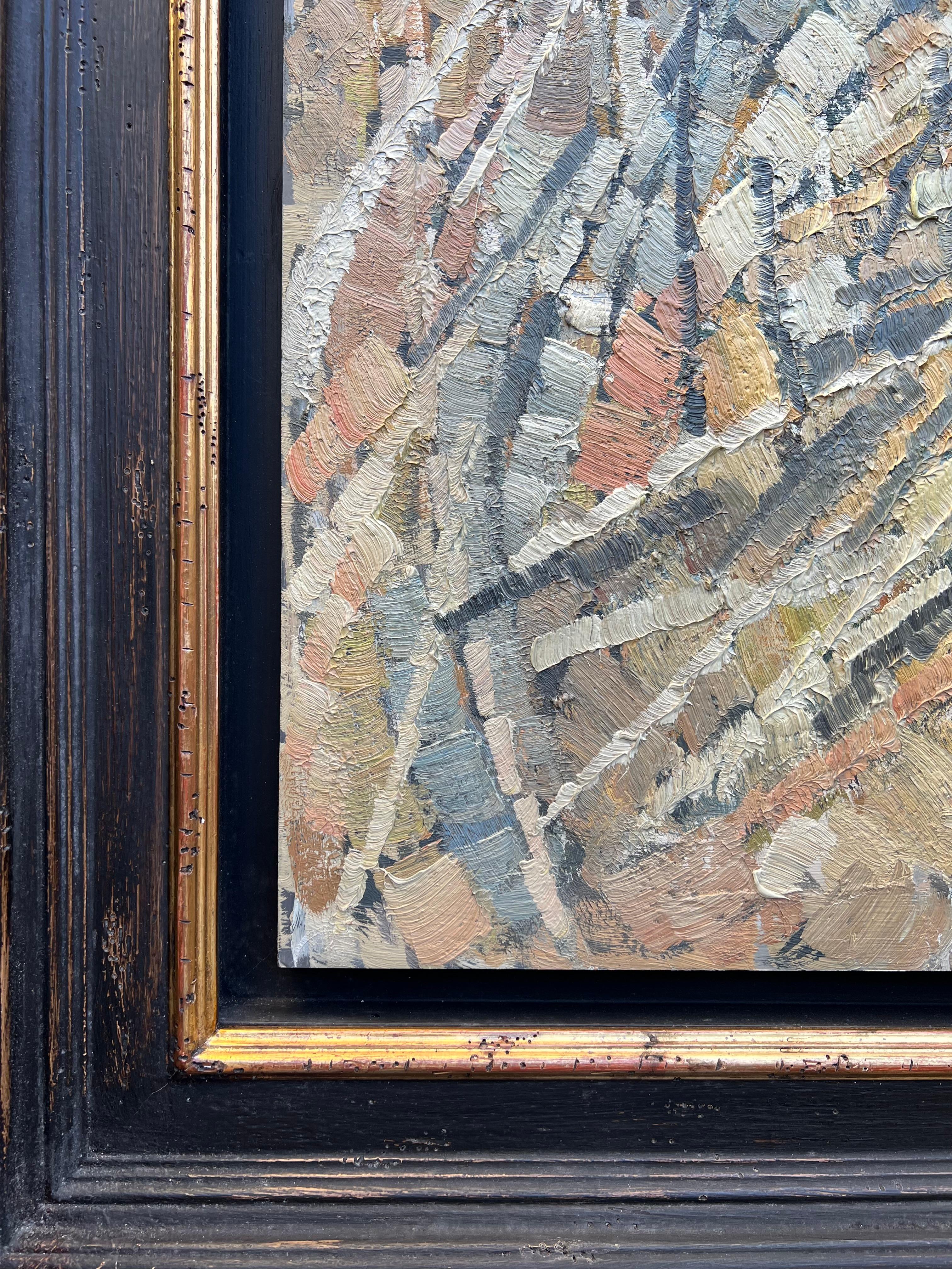 Composizione astratta, pittura a olio di Pierre Coquet 3
