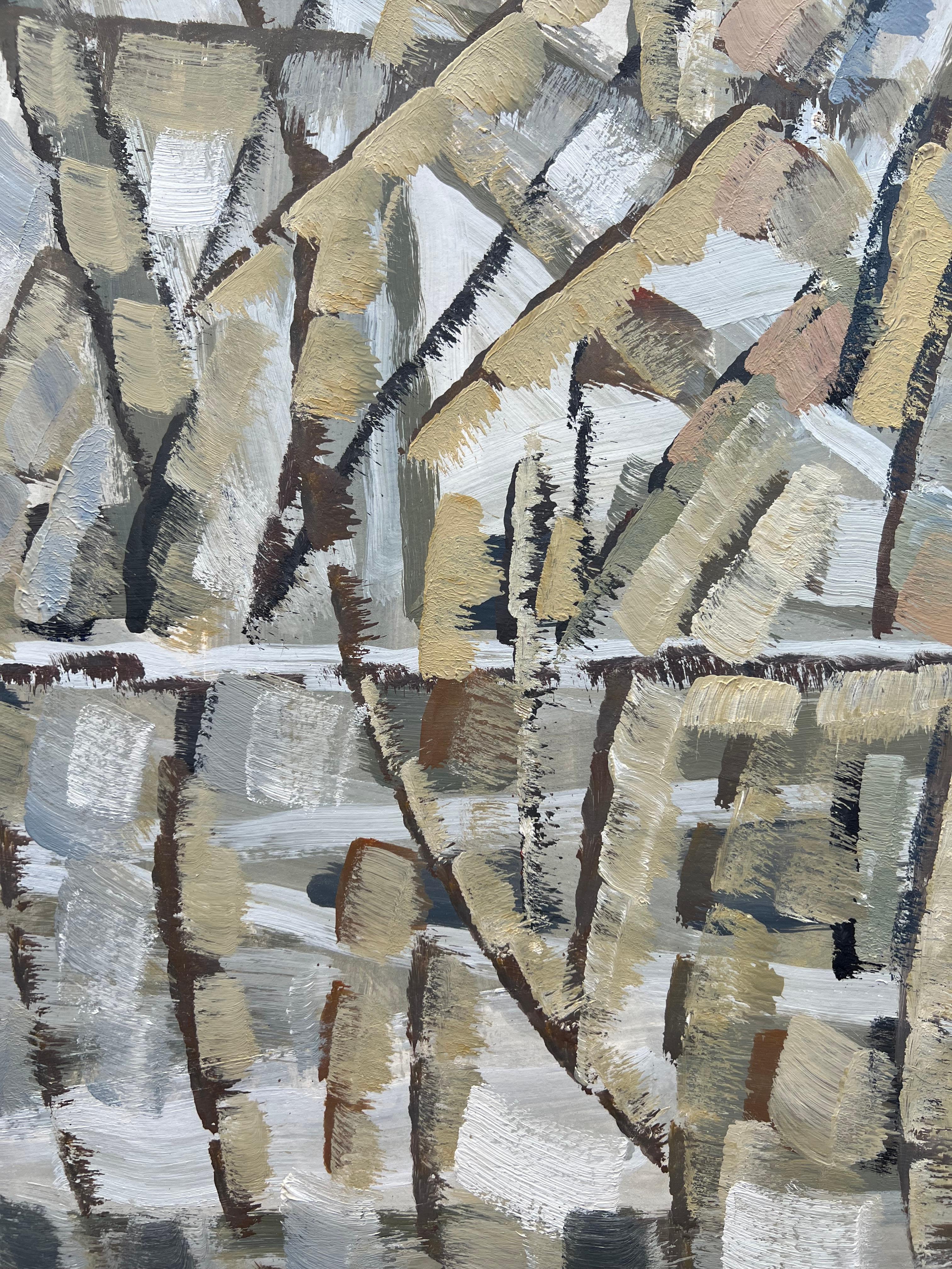 Composizione astratta, pittura a olio di Pierre Coquet in vendita 6
