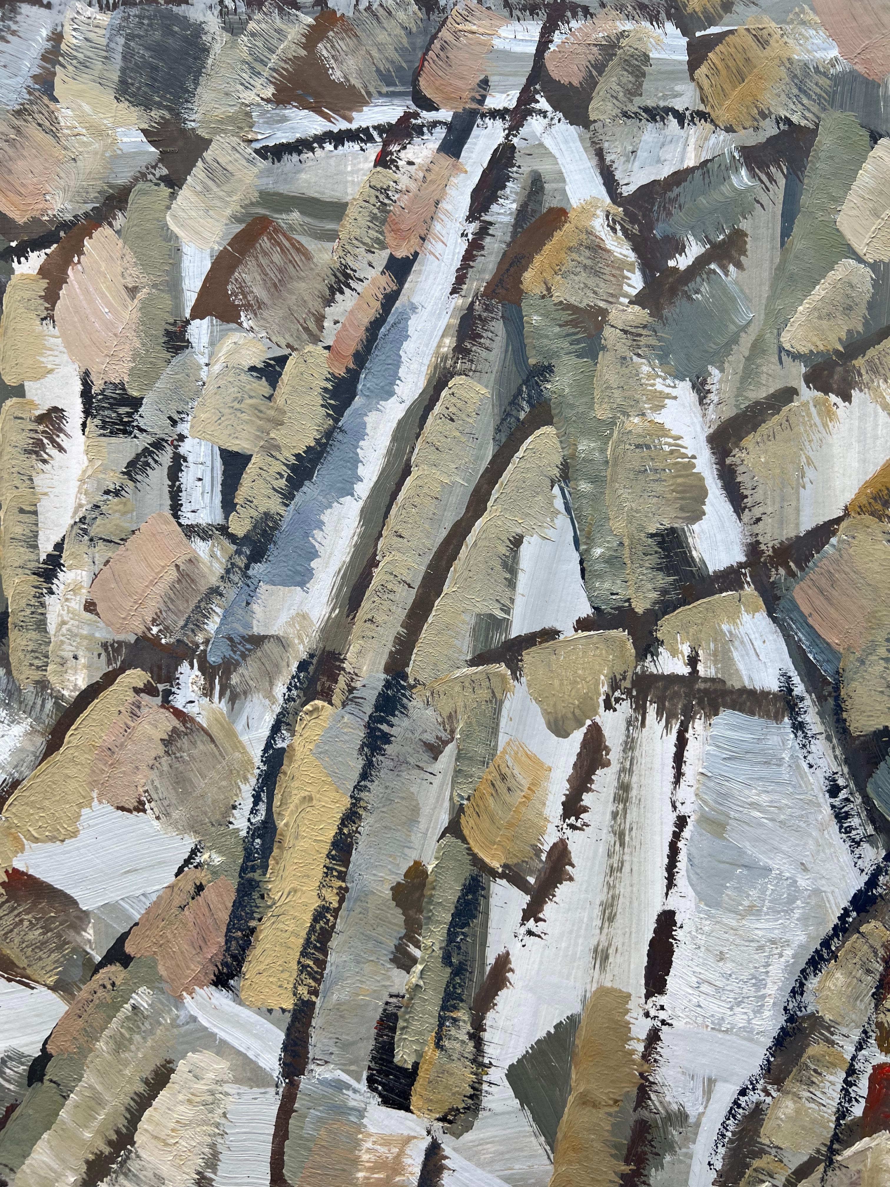 Composizione astratta, pittura a olio di Pierre Coquet in vendita 7