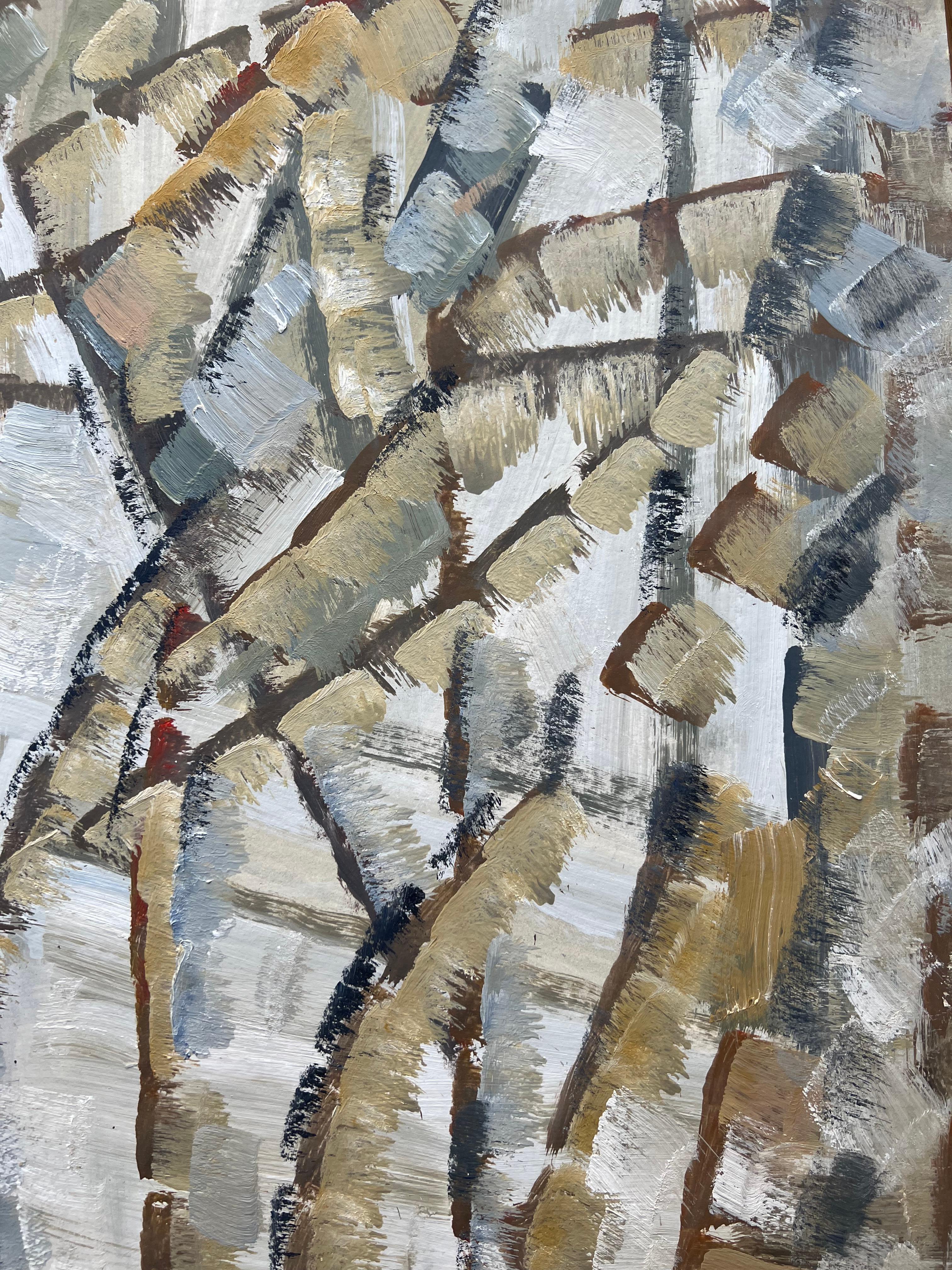 Composizione astratta, pittura a olio di Pierre Coquet in vendita 8