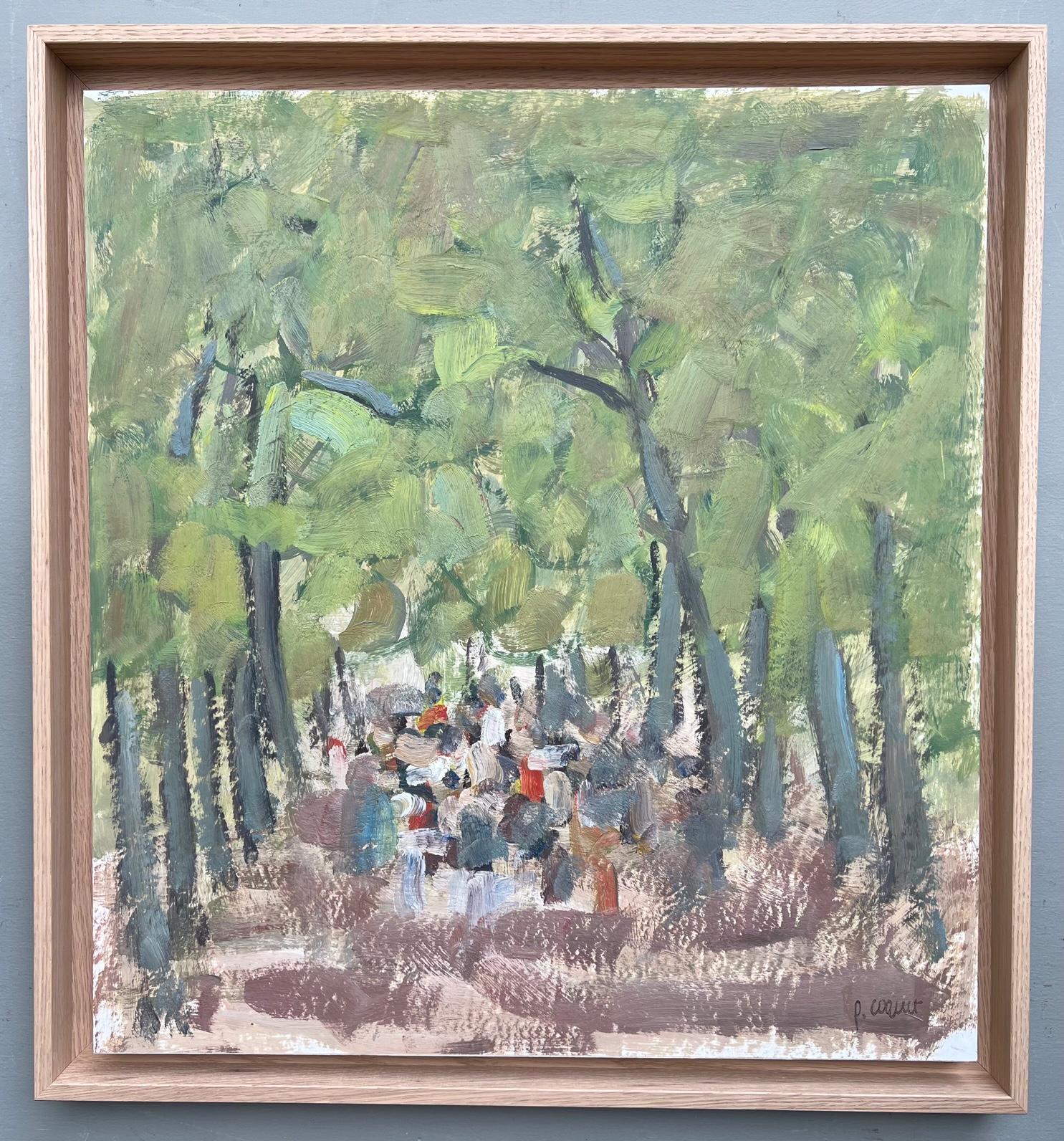 Pierre Coquet - Characters at the edge of the wood
Reference number F382
Framed with a natural oak floated frame.
53 x 50 cm frame included (48 x 45 cm without frame)
This work is painted with oil on a paper that is mounted on a board and placed in