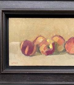 Still life with peaches, oil painting by Pierre Coquet