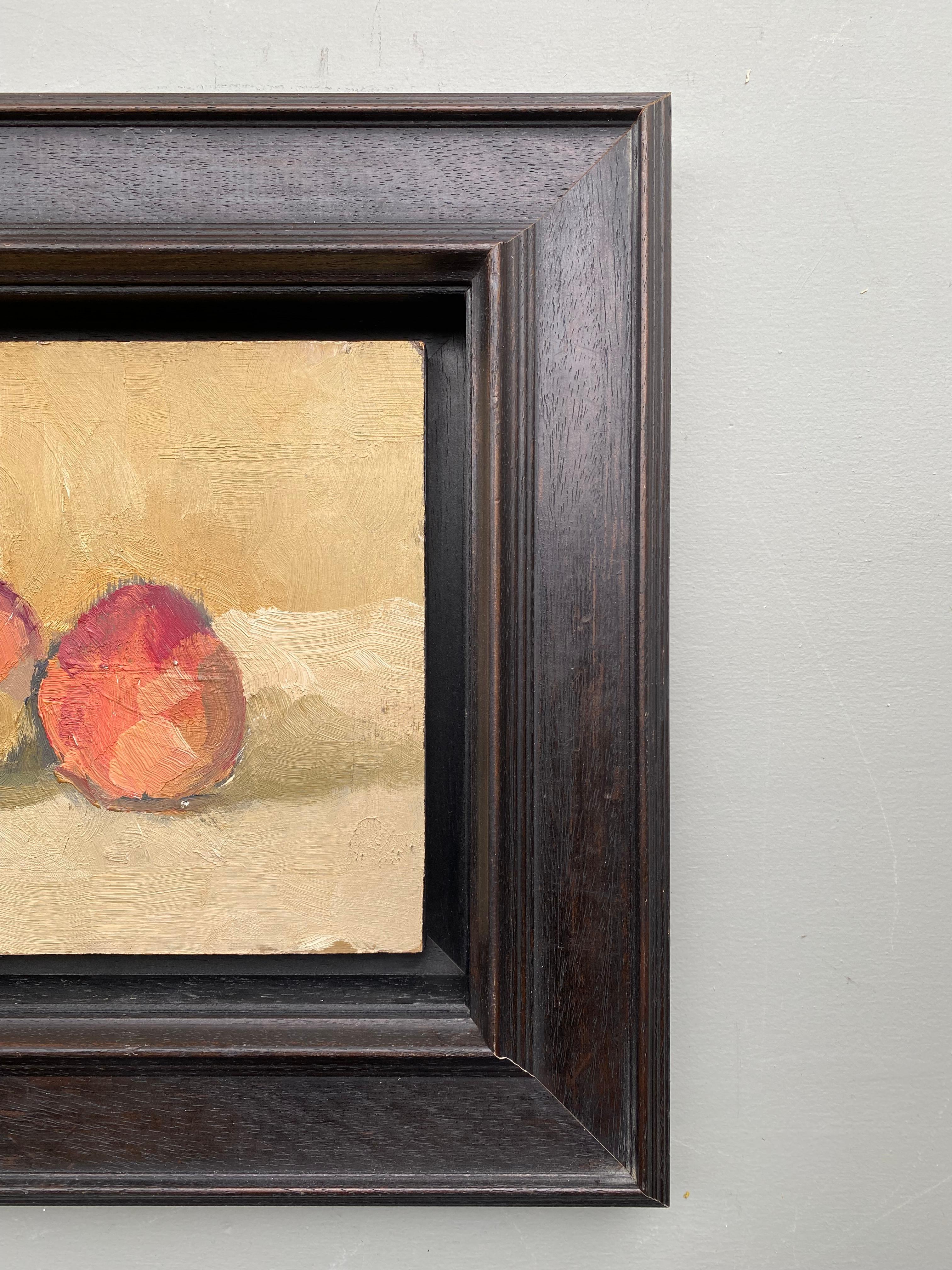Still life with peaches, oil painting by Pierre Coquet For Sale 2