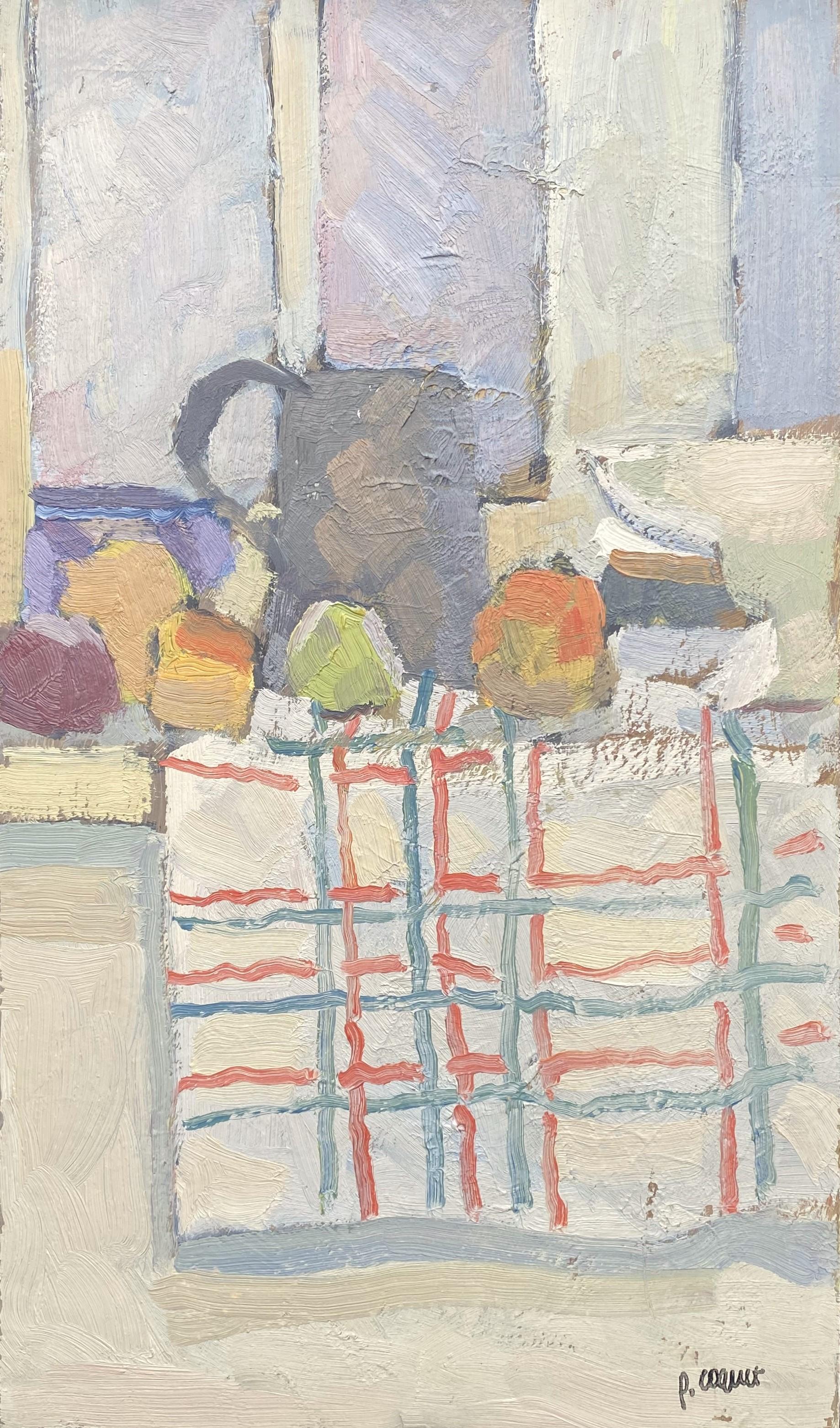 Nature morte dans l'atelier/Still life in the workshop - Painting by Pierre Coquet