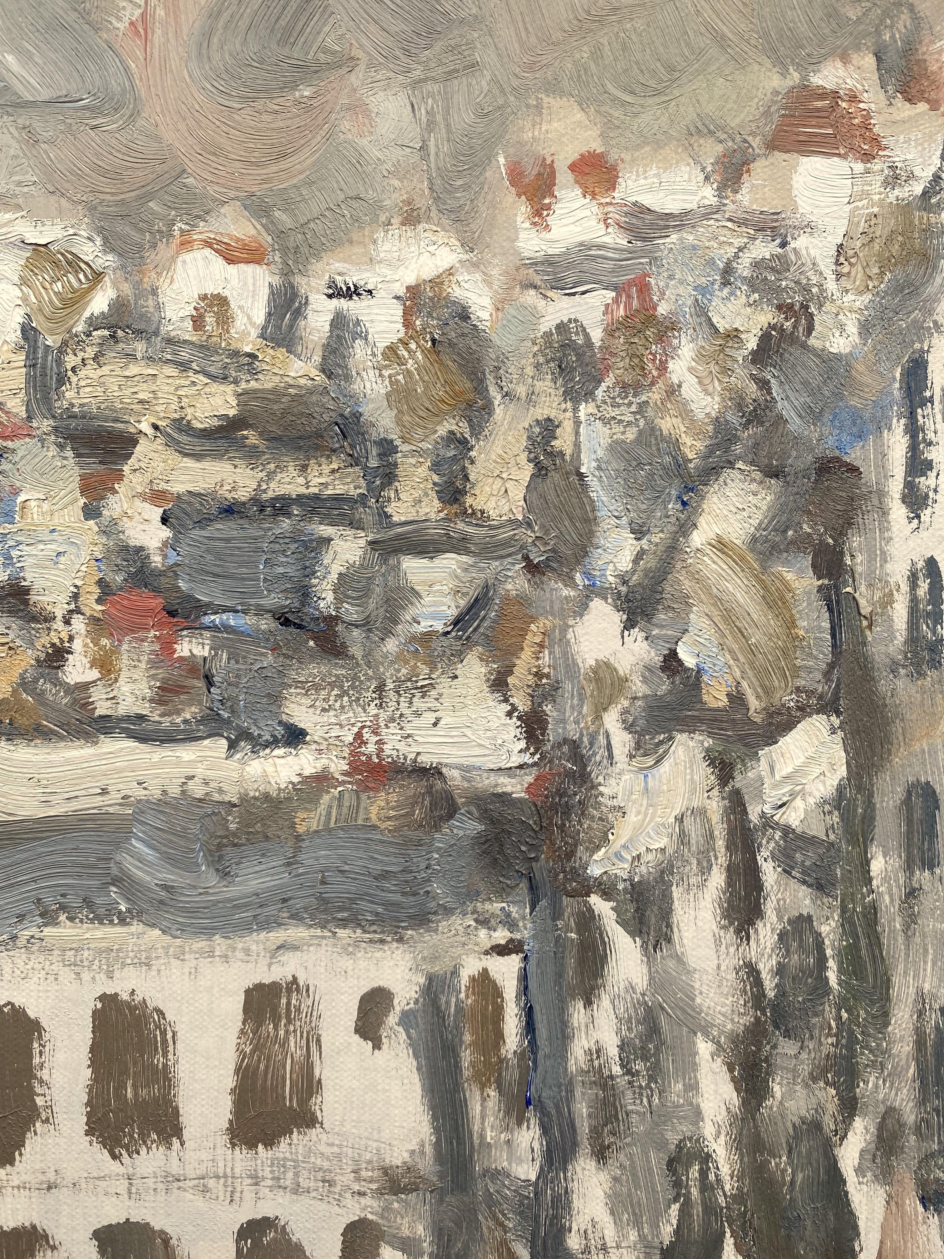 Veduta di Parigi, dipinto a olio di Pierre Coquet 6