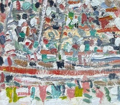 Pierre Coquet "La Royale" Boat race, Cannes (France) Oil painting