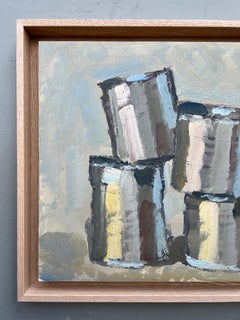 Scatole di latta, pittura a olio di Pierre Coquet