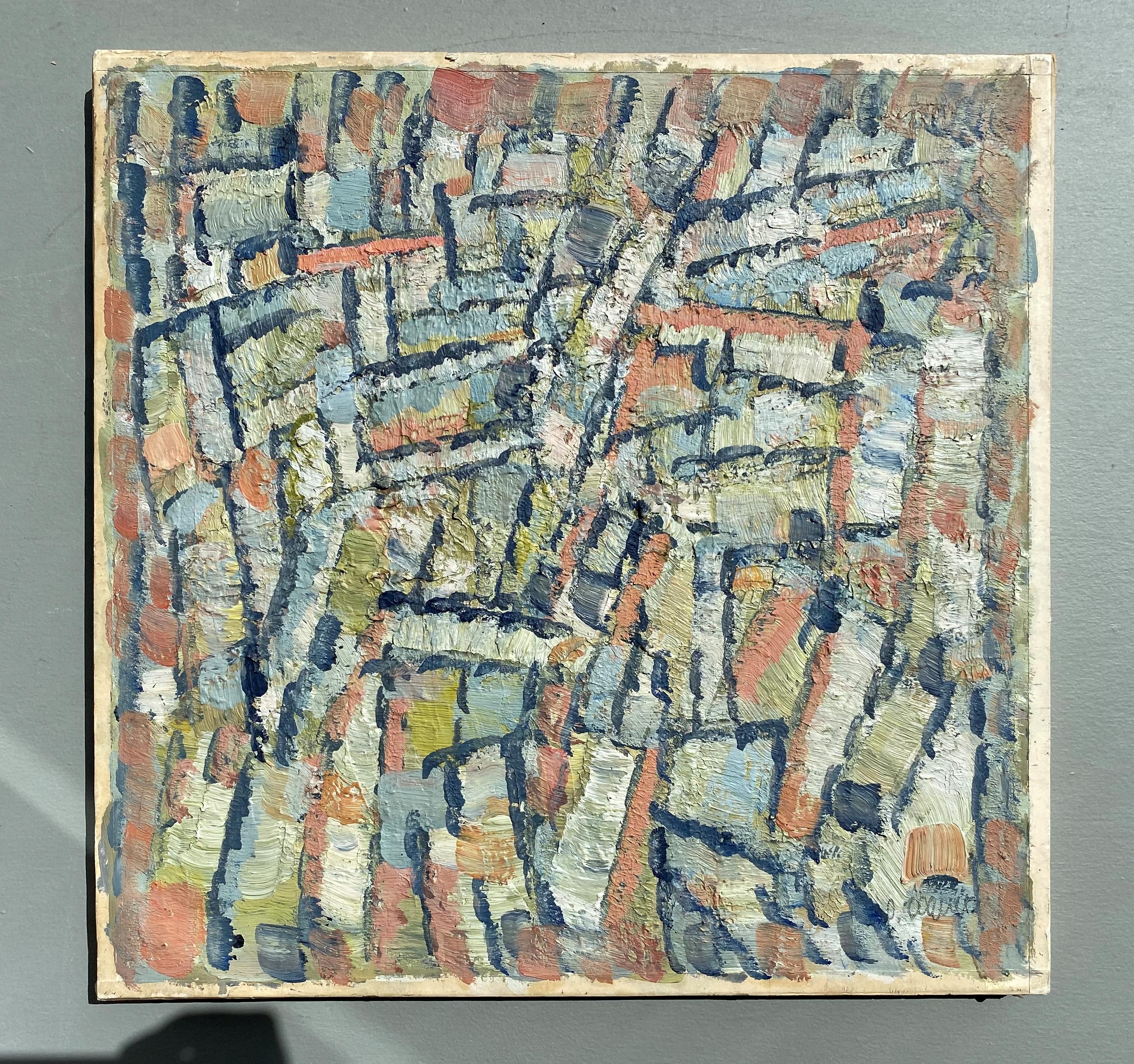 Komposition abstrait/Abstrakte Komposition – Painting von Pierre Coquet