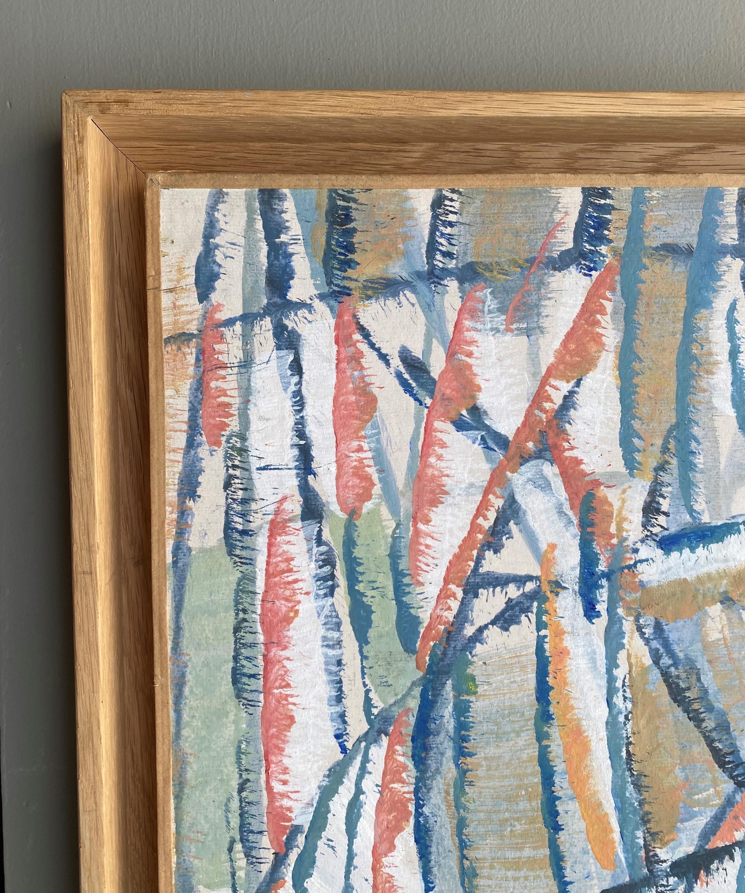 Composizione astratta, pittura a olio di Pierre Coquet in vendita 3