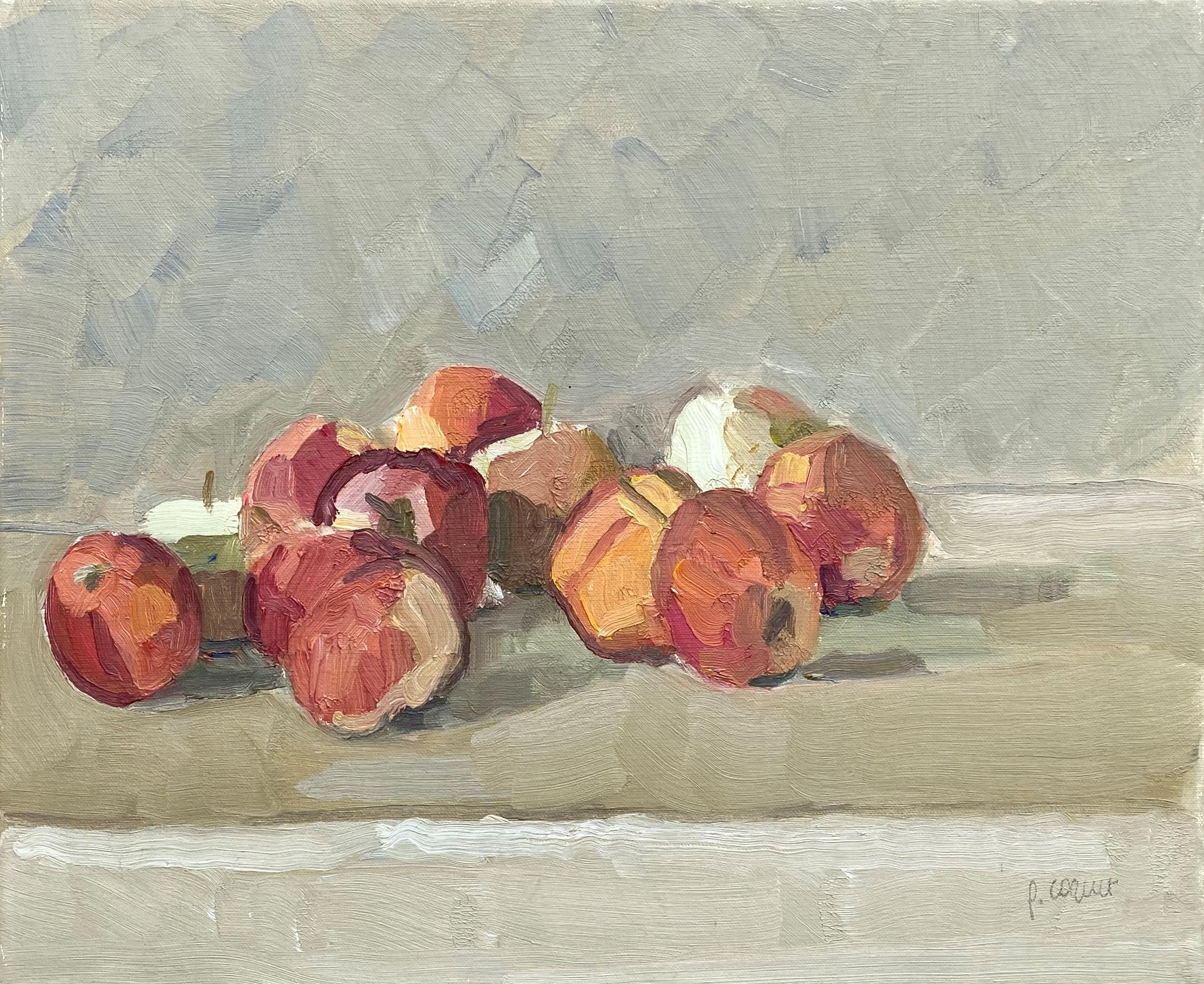 Pierre Coquet Figurative Painting - Les pommes/The apples