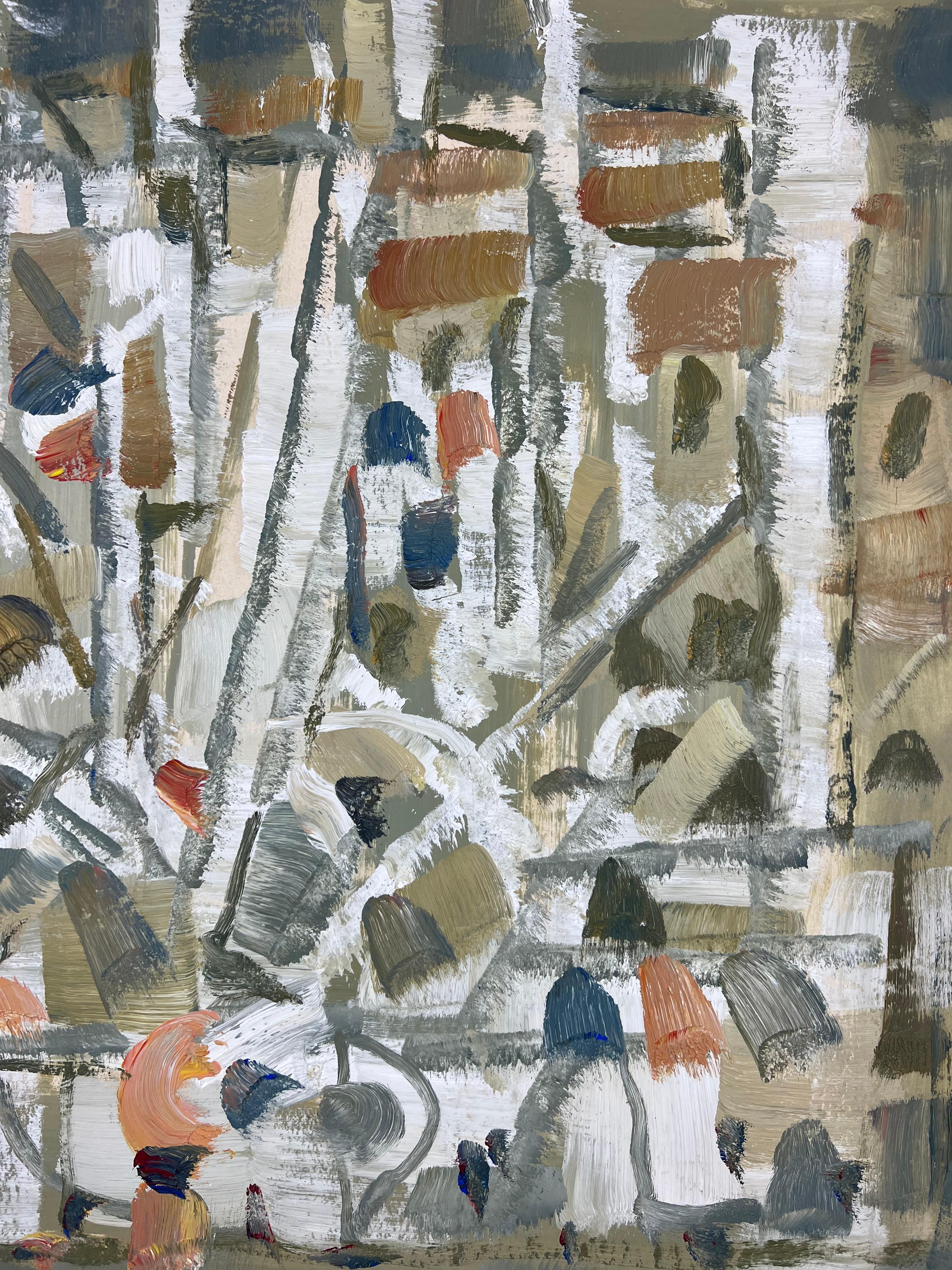 Alberi nel porto di Cannes, dipinto a olio di Pierre Coquet 5