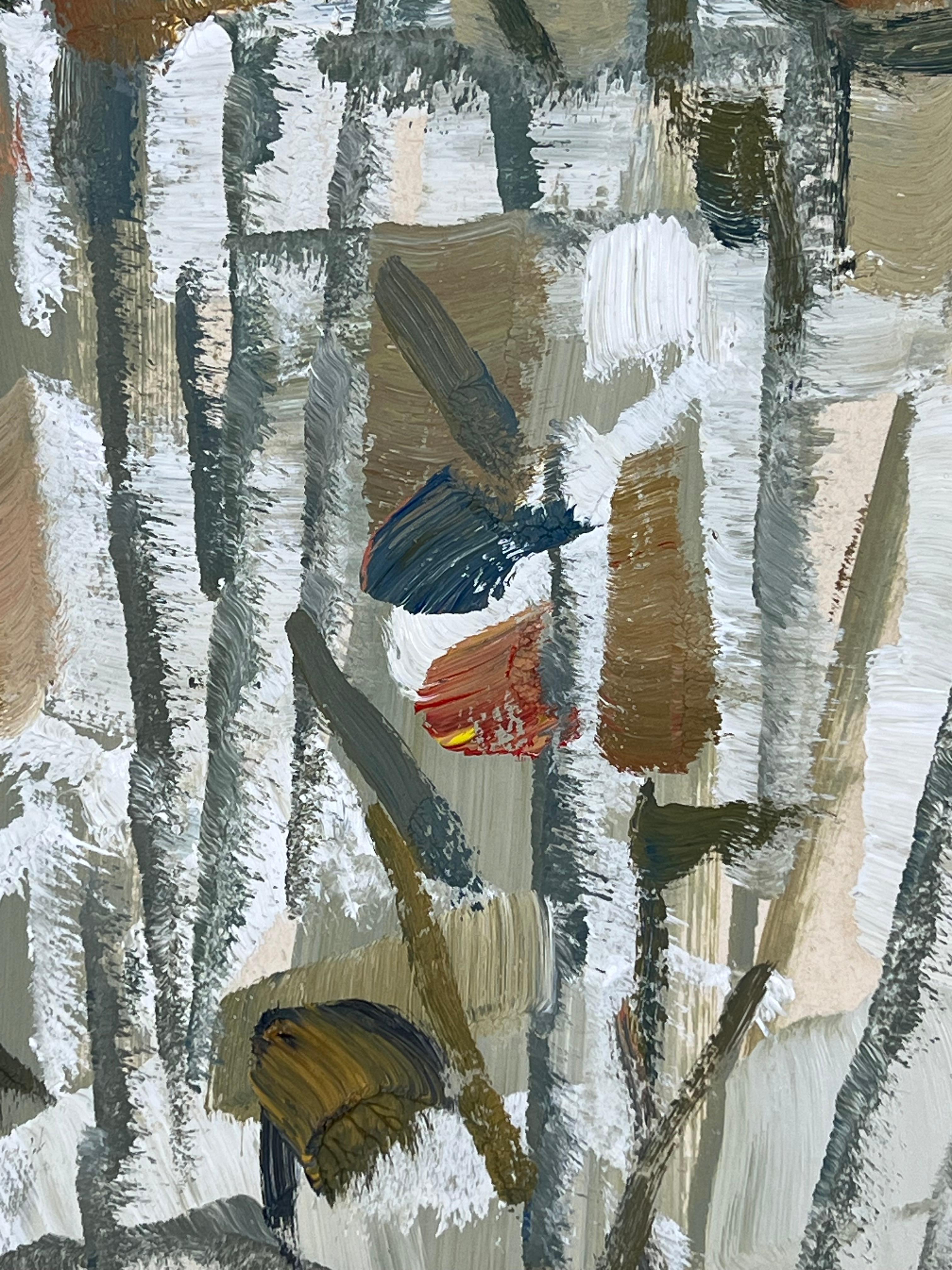 Alberi nel porto di Cannes, dipinto a olio di Pierre Coquet 8