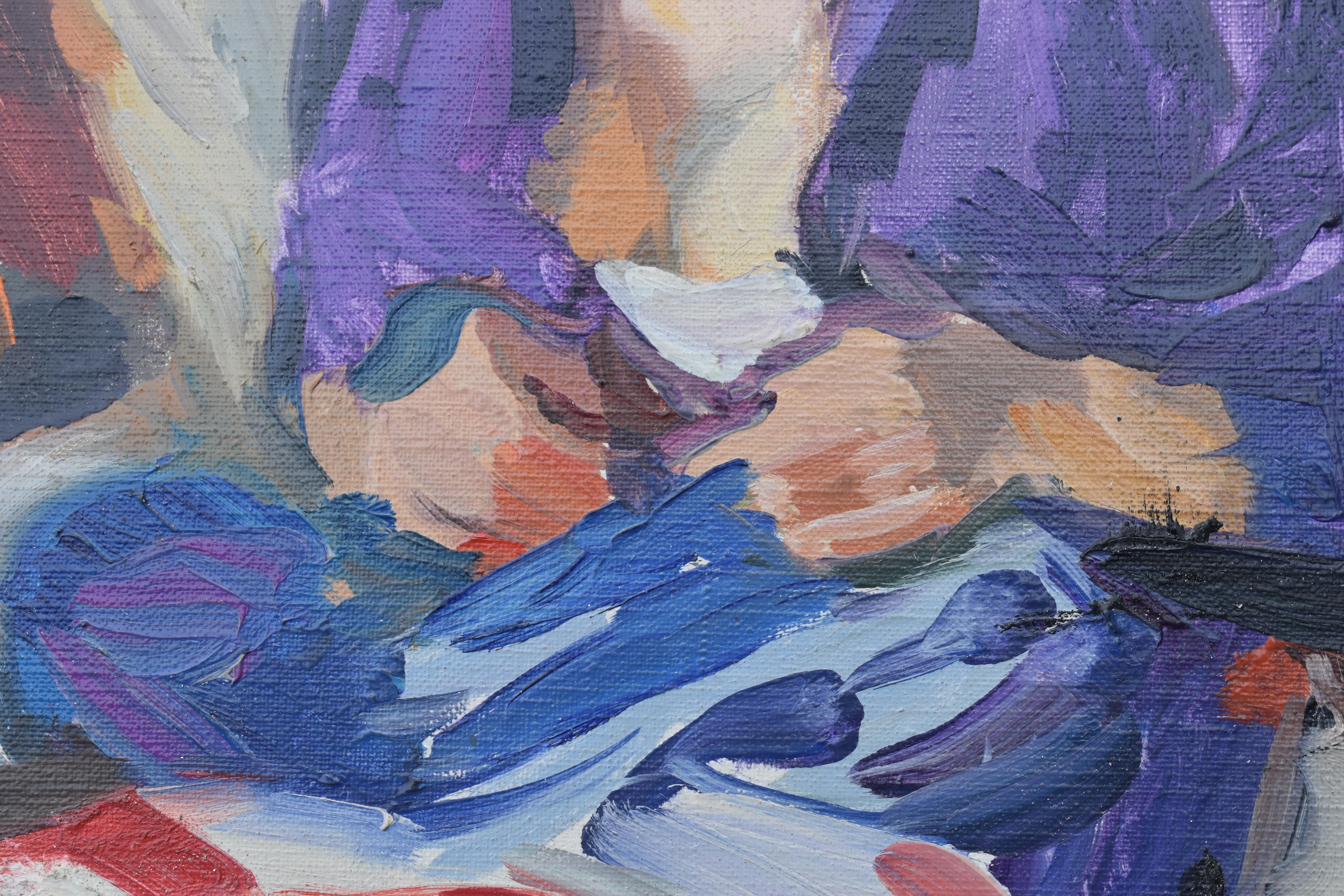 Pittura ad olio post impressionista francese 1