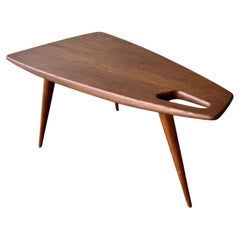 Pierre Cruege oak coffee table, France, 1950's