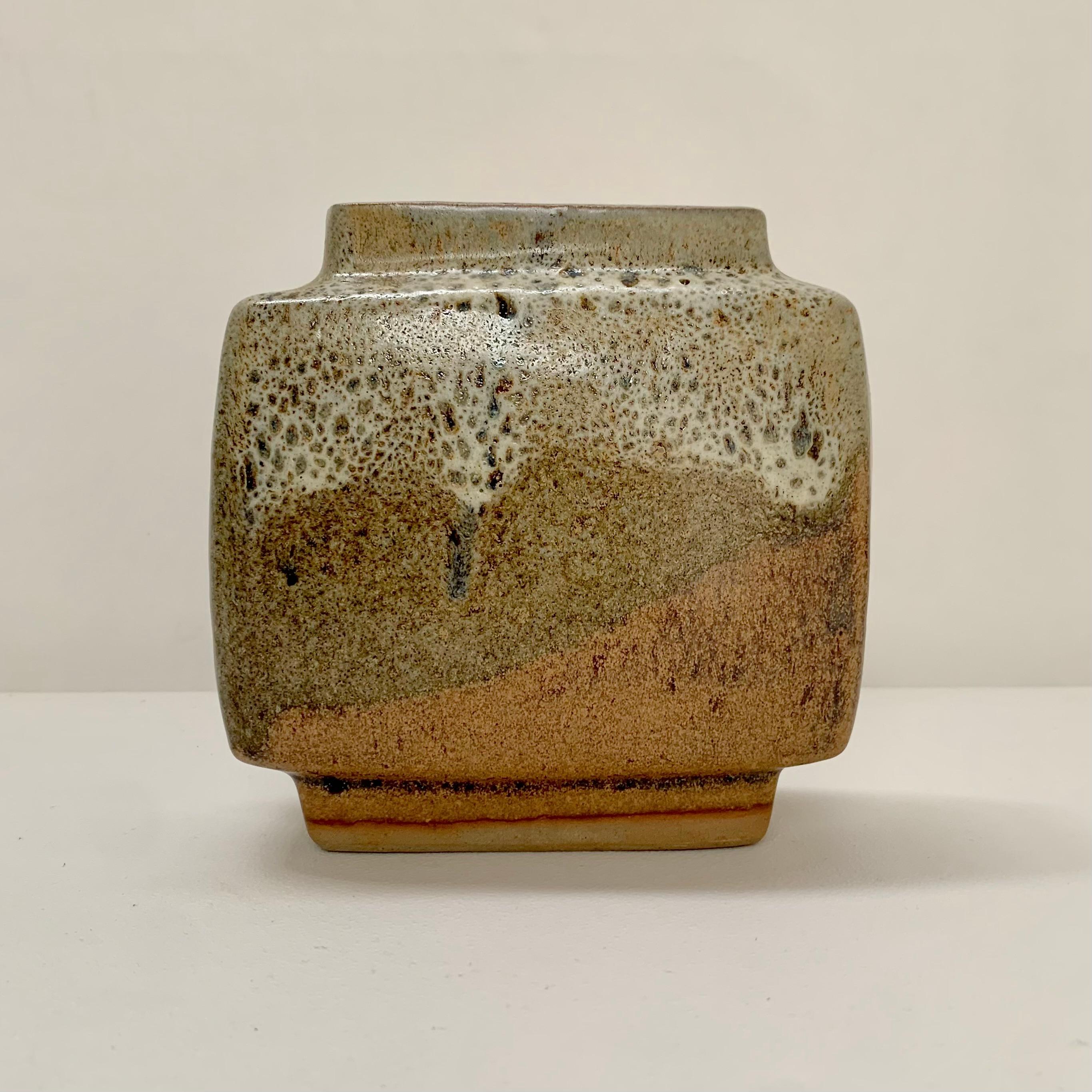 Mid-Century Modern Vase en céramique de Pierre Culot Citroen, vers 1970, Belgique. en vente
