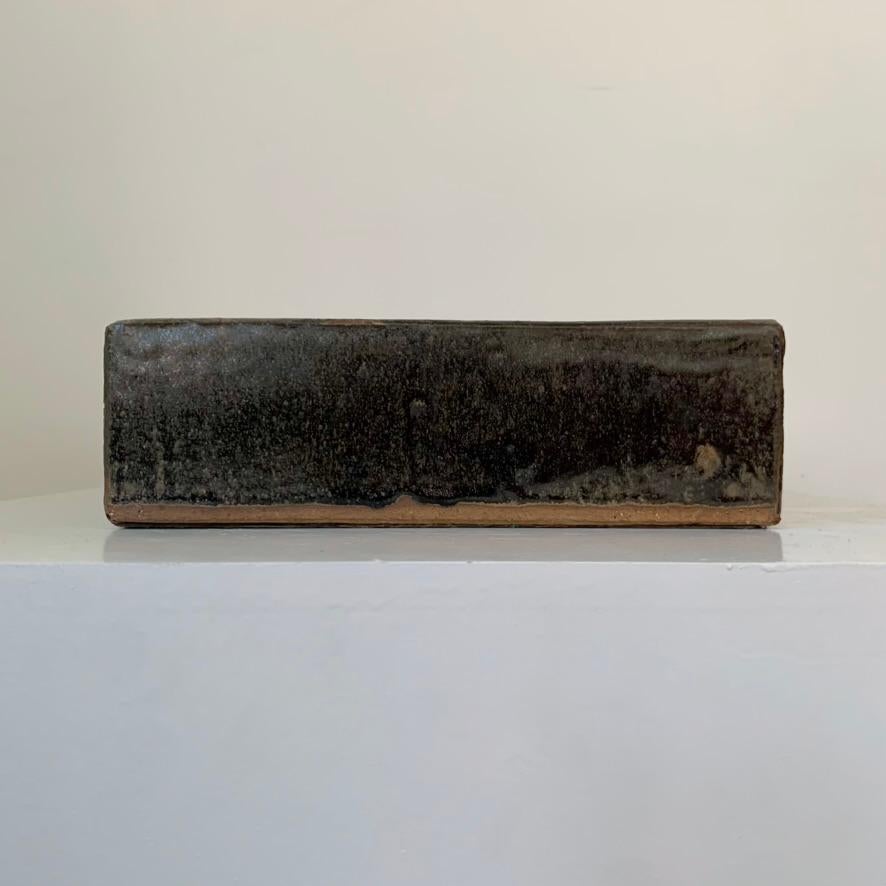 Pierre Culot Große Keramik mit Stempel, um 1960, Belgien. (Steingut) im Angebot