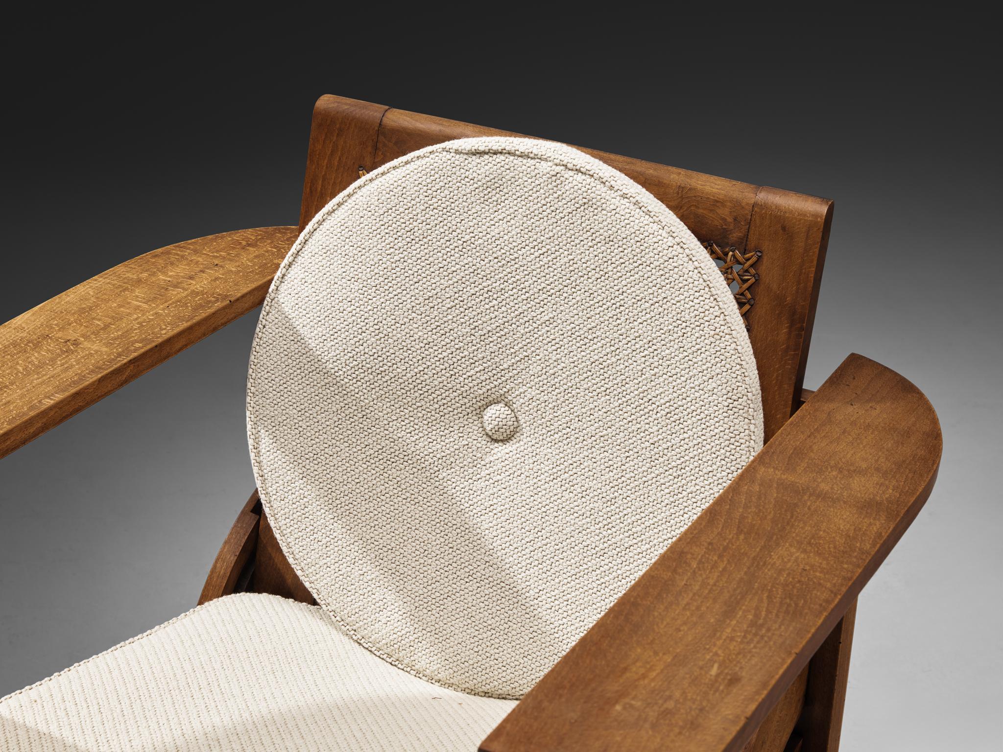 Pierre Dariel Sillón 'Hendaya' de Madera y Caña en venta 4