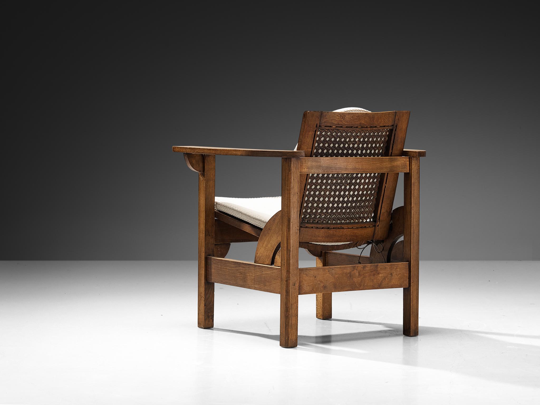 Pierre Dariel Sillón 'Hendaya' de Madera y Caña Moderno de mediados de siglo en venta
