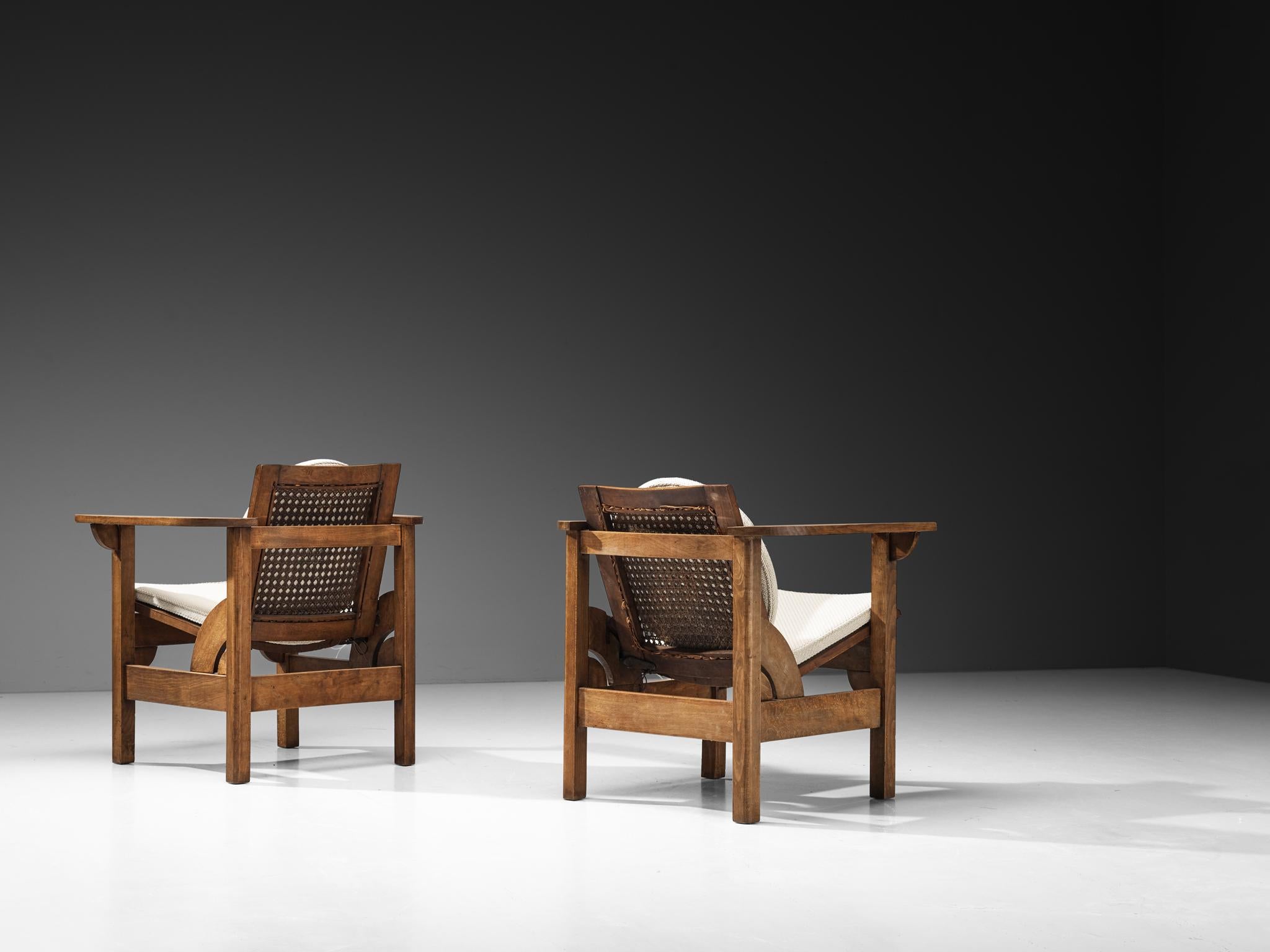 Pierre Dariel Sillón 'Hendaya' de Madera y Caña mediados del siglo XX en venta