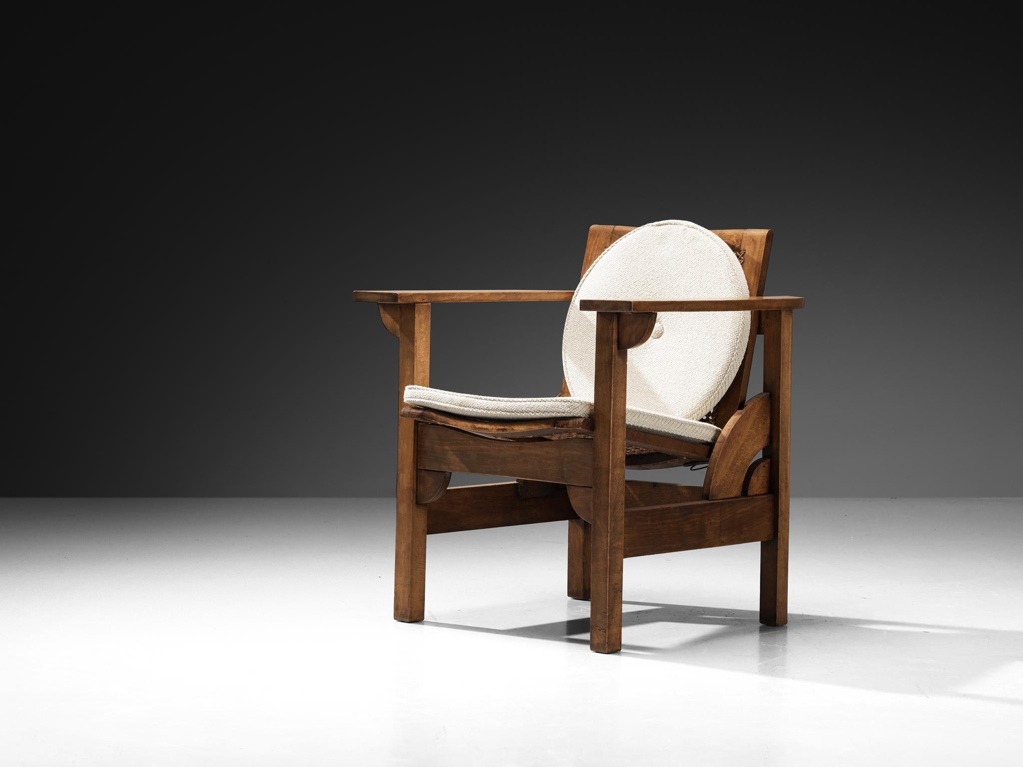 Pierre Dariel Sillón 'Hendaya' de Madera y Caña en venta 3