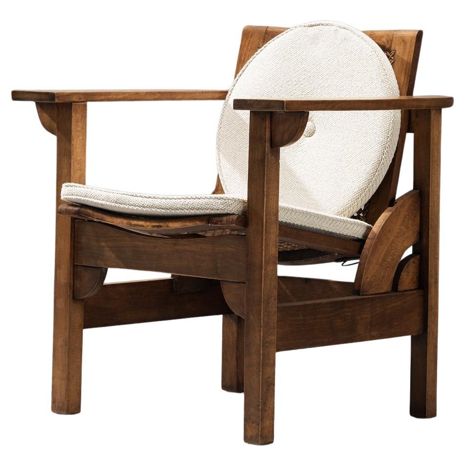 Pierre Dariel Sillón 'Hendaya' de Madera y Caña