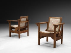 Pierre Dariel Pair of 'Hendaye' Armchairs in Wood