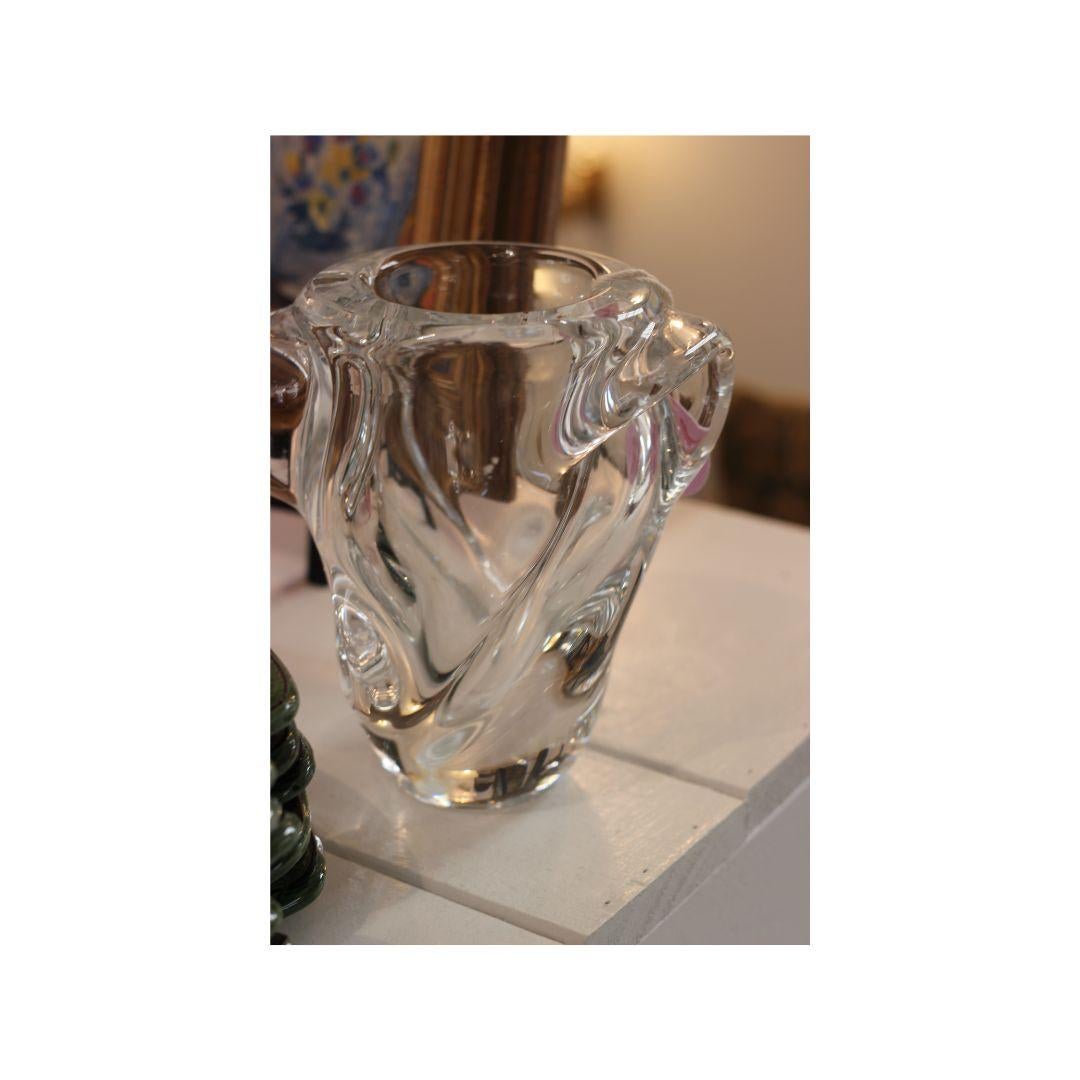 French Pierre D'Avesn 1950s Crystal Glass