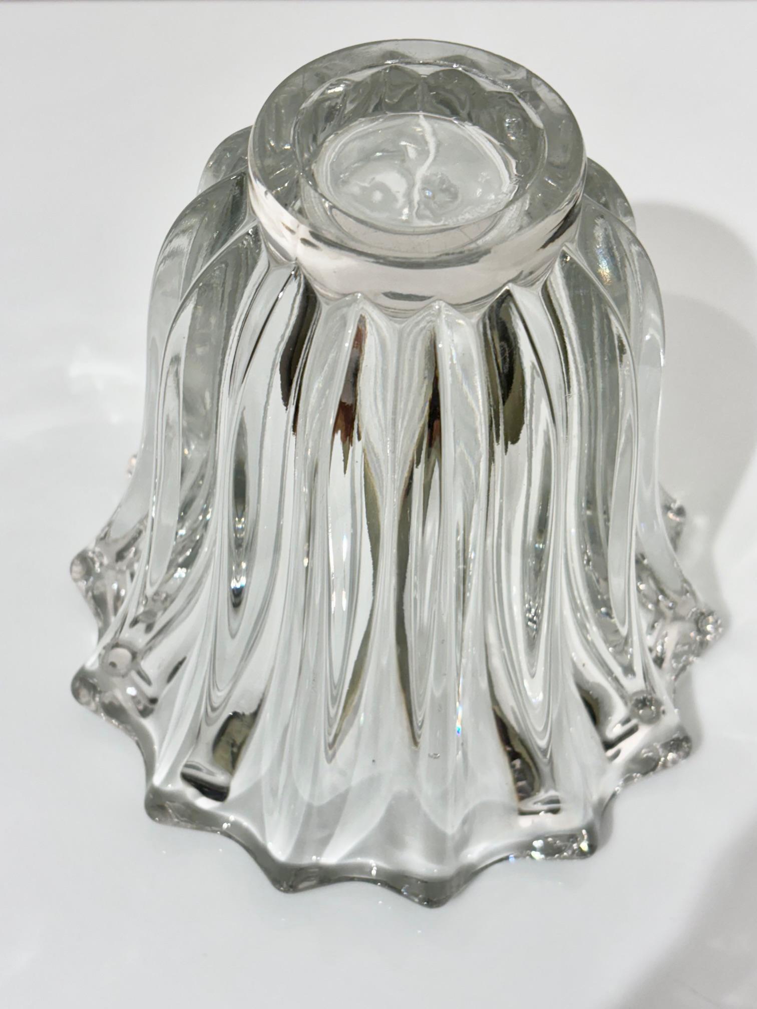 Mid-Century Modern Pierre D'Avesn 1970 Molded Glass Vase