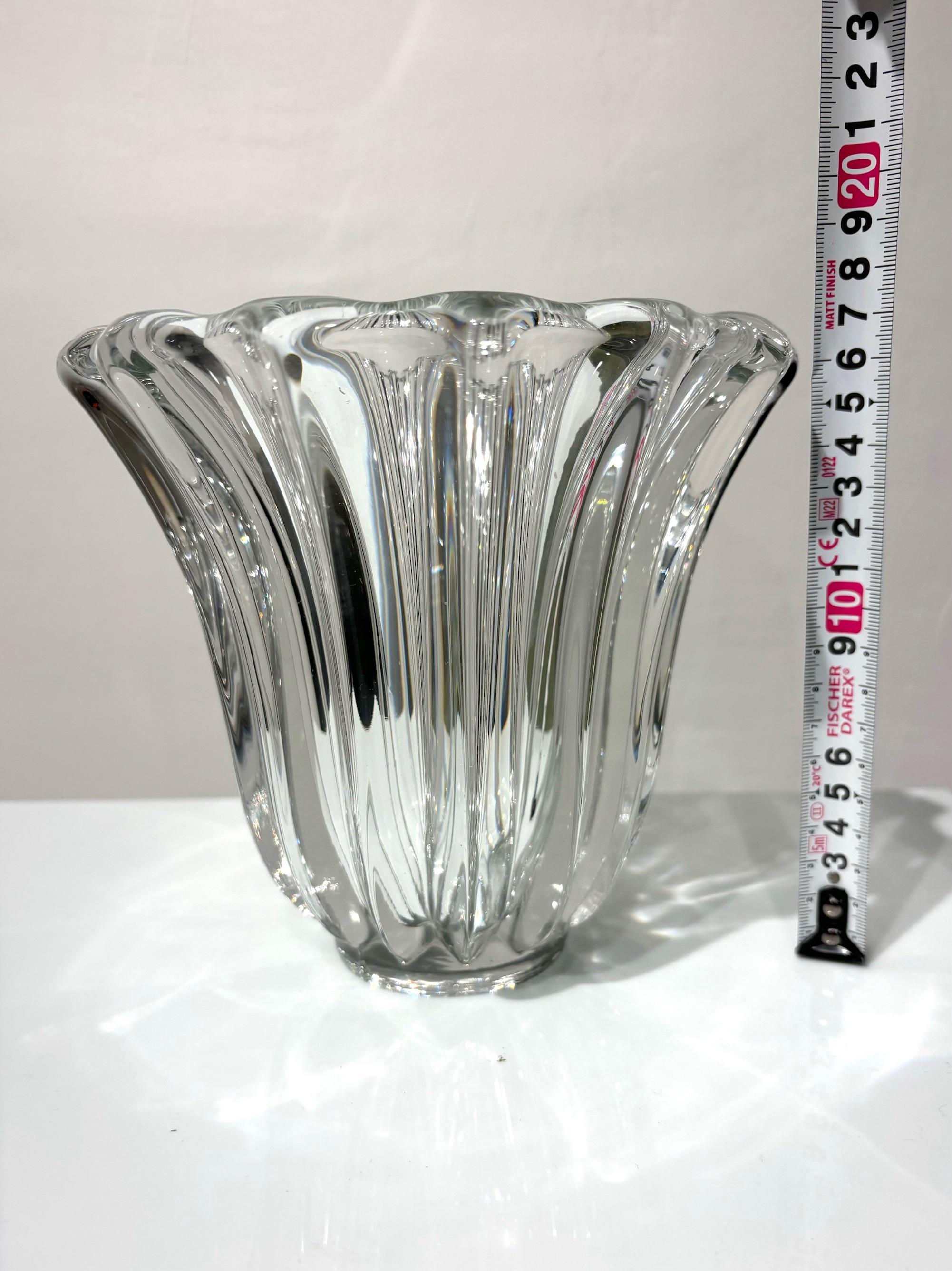 Pierre D'Avesn 1970 Molded Glass Vase 1