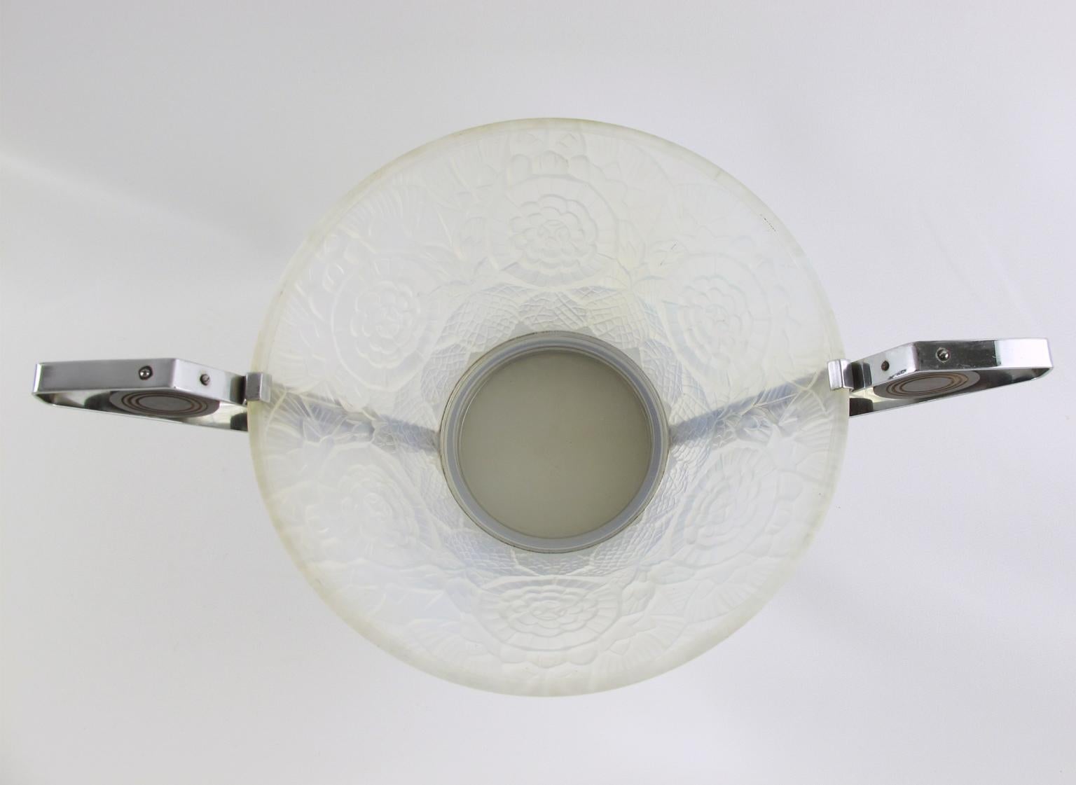Pierre d'Avesn for Choisy-le-Roi France, Art Deco Glass Bowl Centerpiece For Sale 1