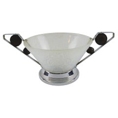 Pierre d'Avesn for Choisy-le-Roi France, Art Deco Glass Bowl Centerpiece