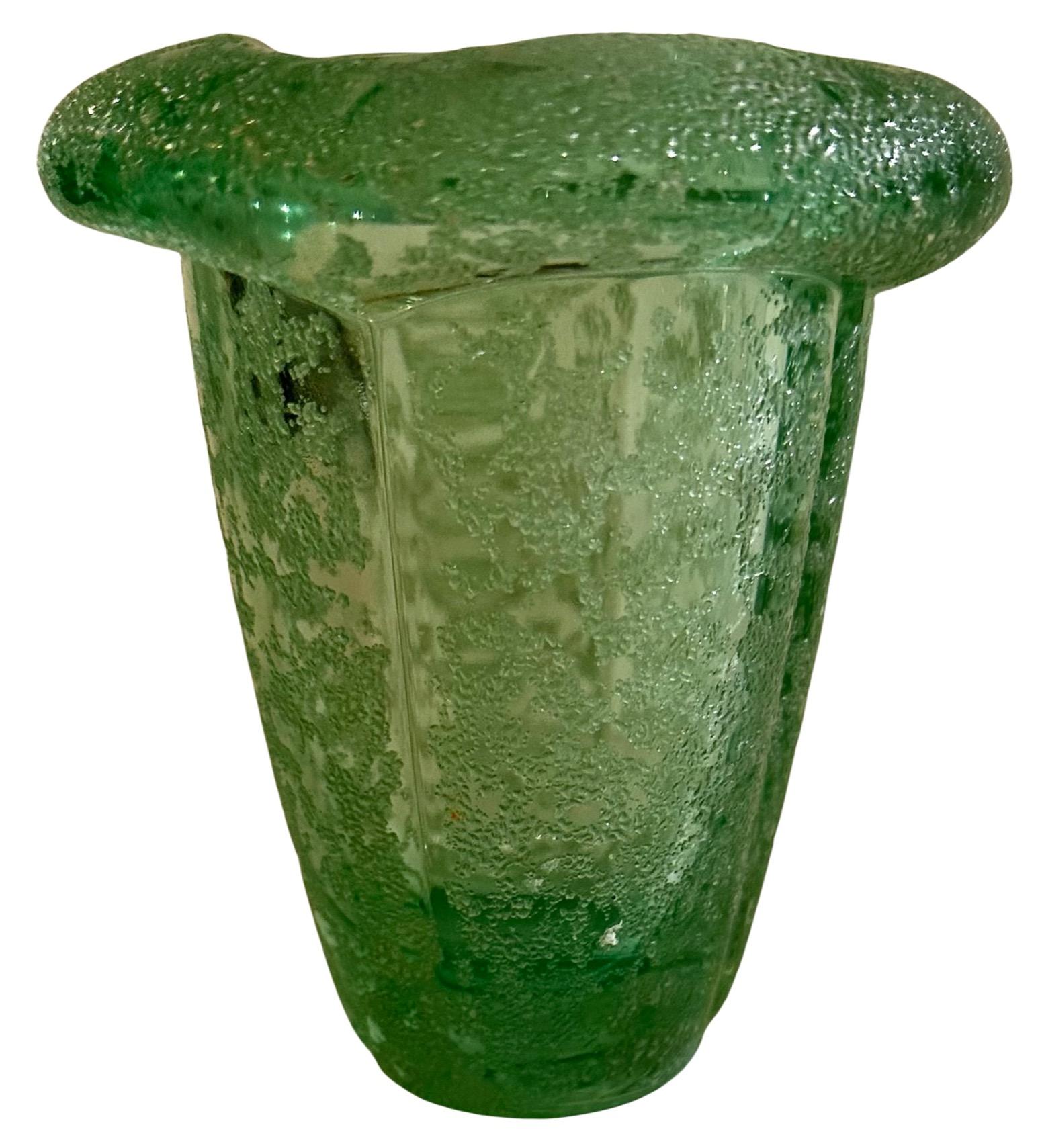 Pierre D'AVESN para Daum Jarrón Art Decó de granito esmerilado Circa 1935 Francés