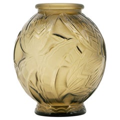 Pierre D'Avesn French Art Deco Flower Vase, 1926-1930