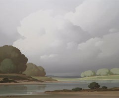 French 20th Century Oil Painting "On The Loire" by Pierre De Clausade (1910-76)